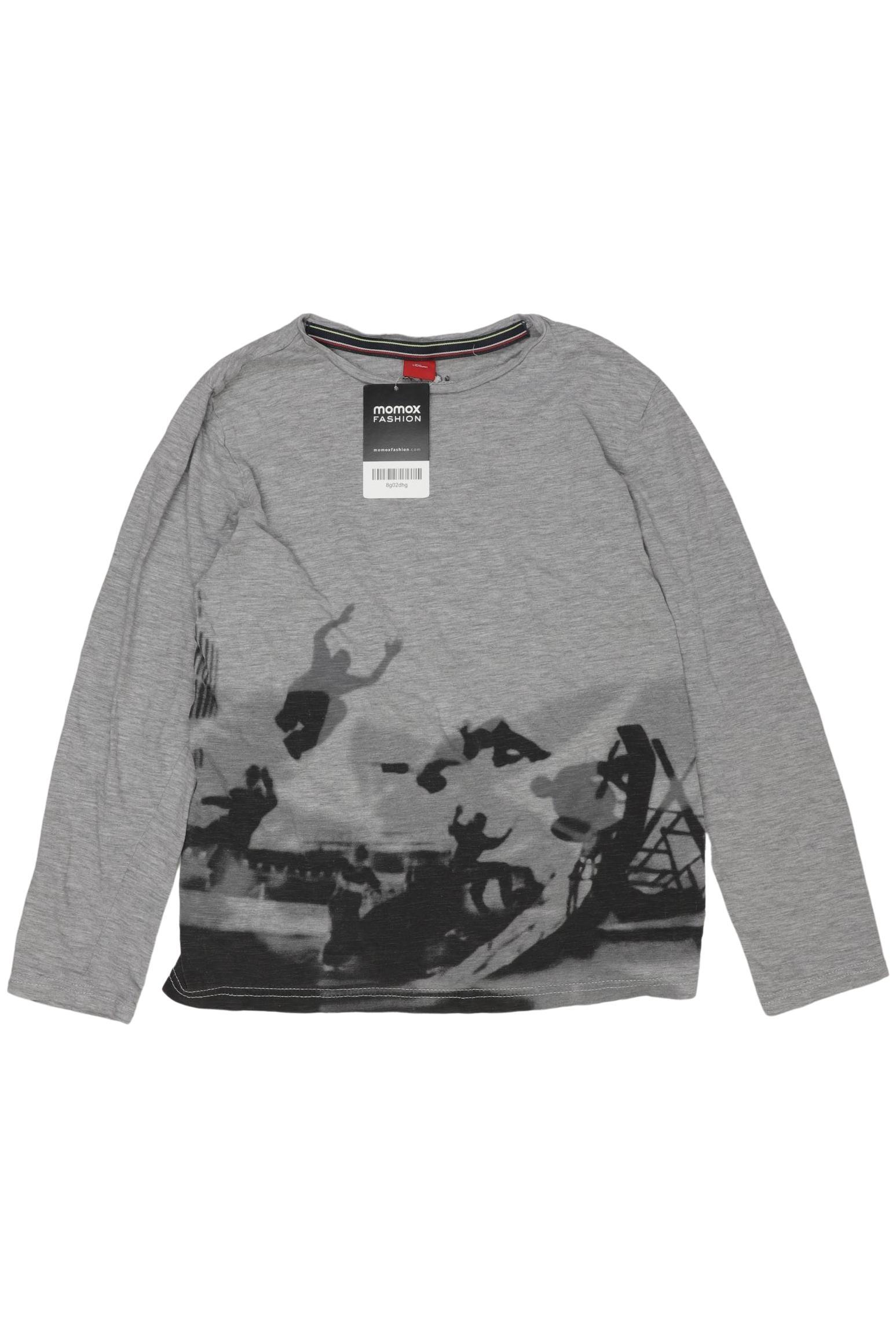 

s.Oliver Jungen Langarmshirt, grau, Gr. 152