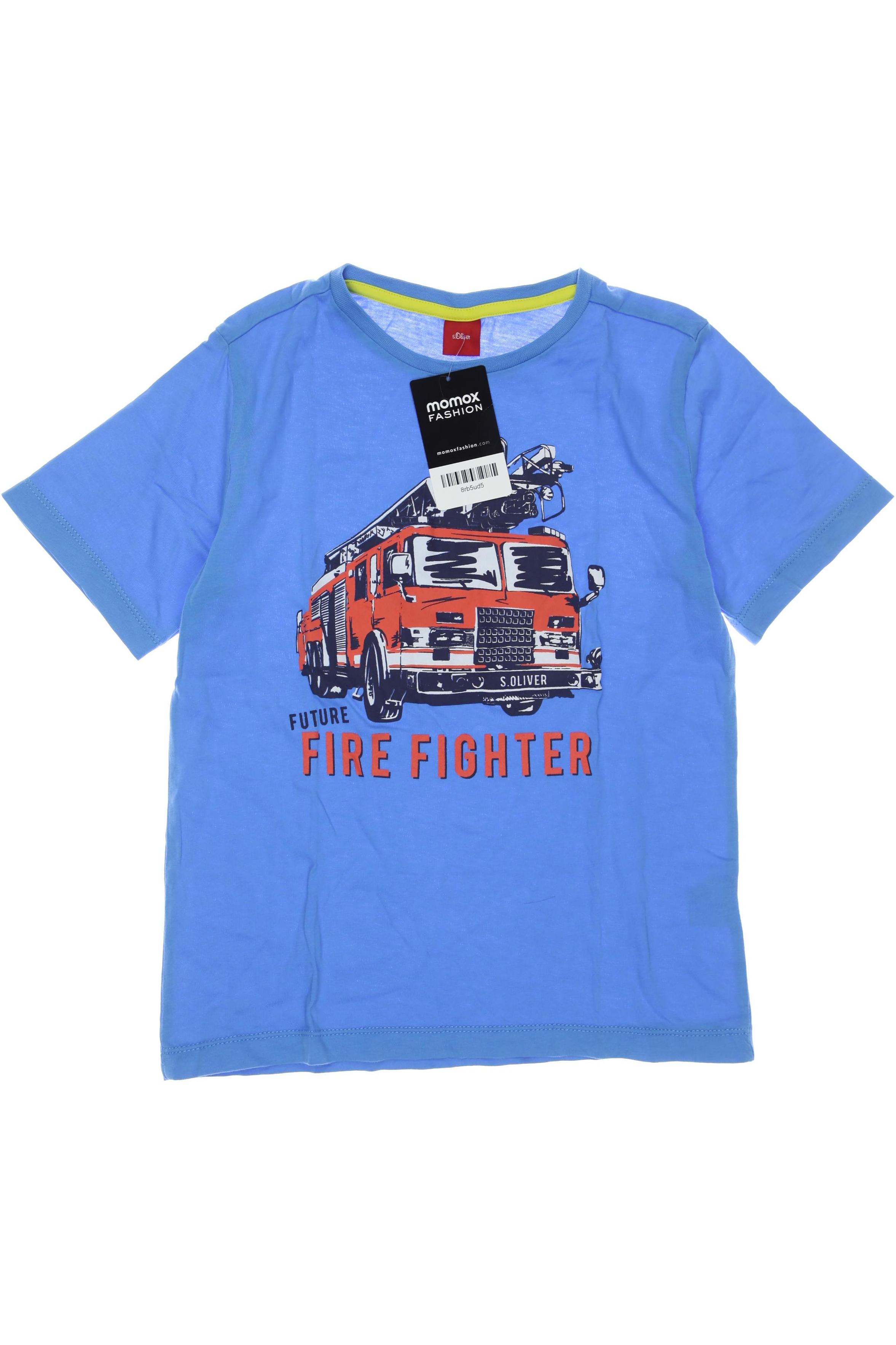 

s.Oliver Herren T-Shirt, blau, Gr. 128