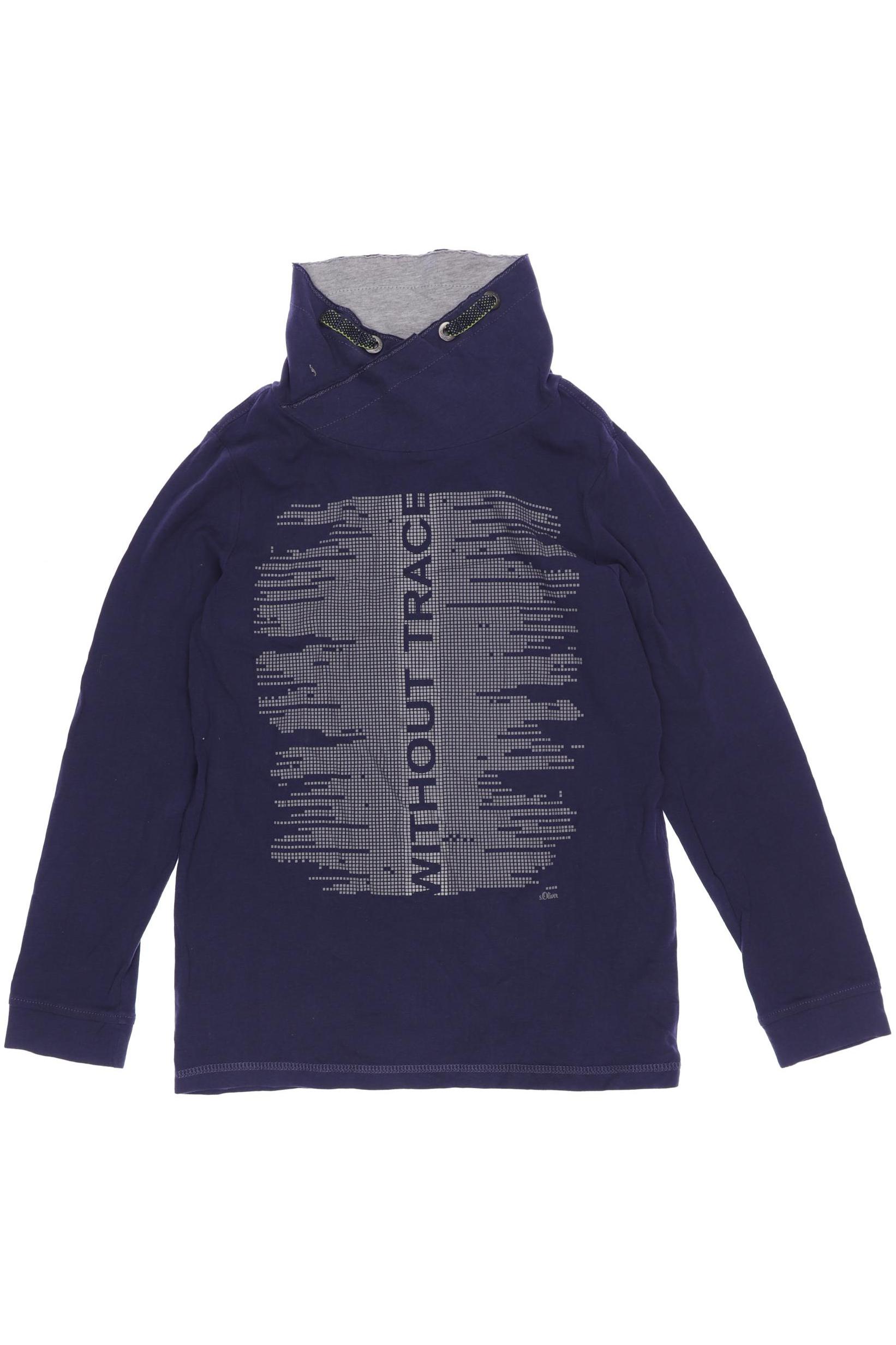 

s.Oliver Herren Langarmshirt, marineblau, Gr. 152