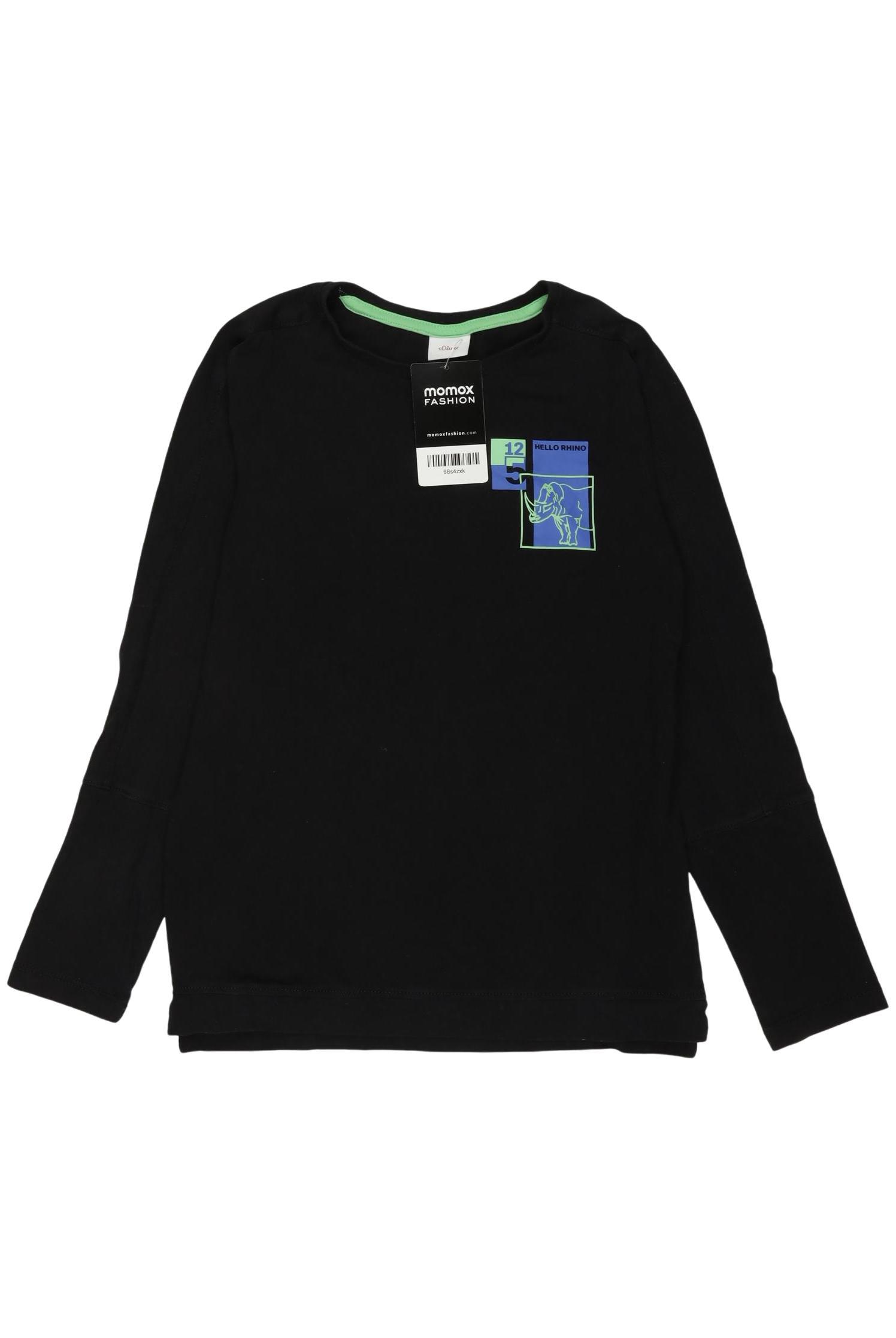 

s.Oliver Jungen Langarmshirt, schwarz, Gr. 140