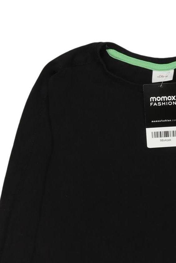 Thumbnail - s.Oliver Jungen Langarmshirt, schwarz, Gr. 140
