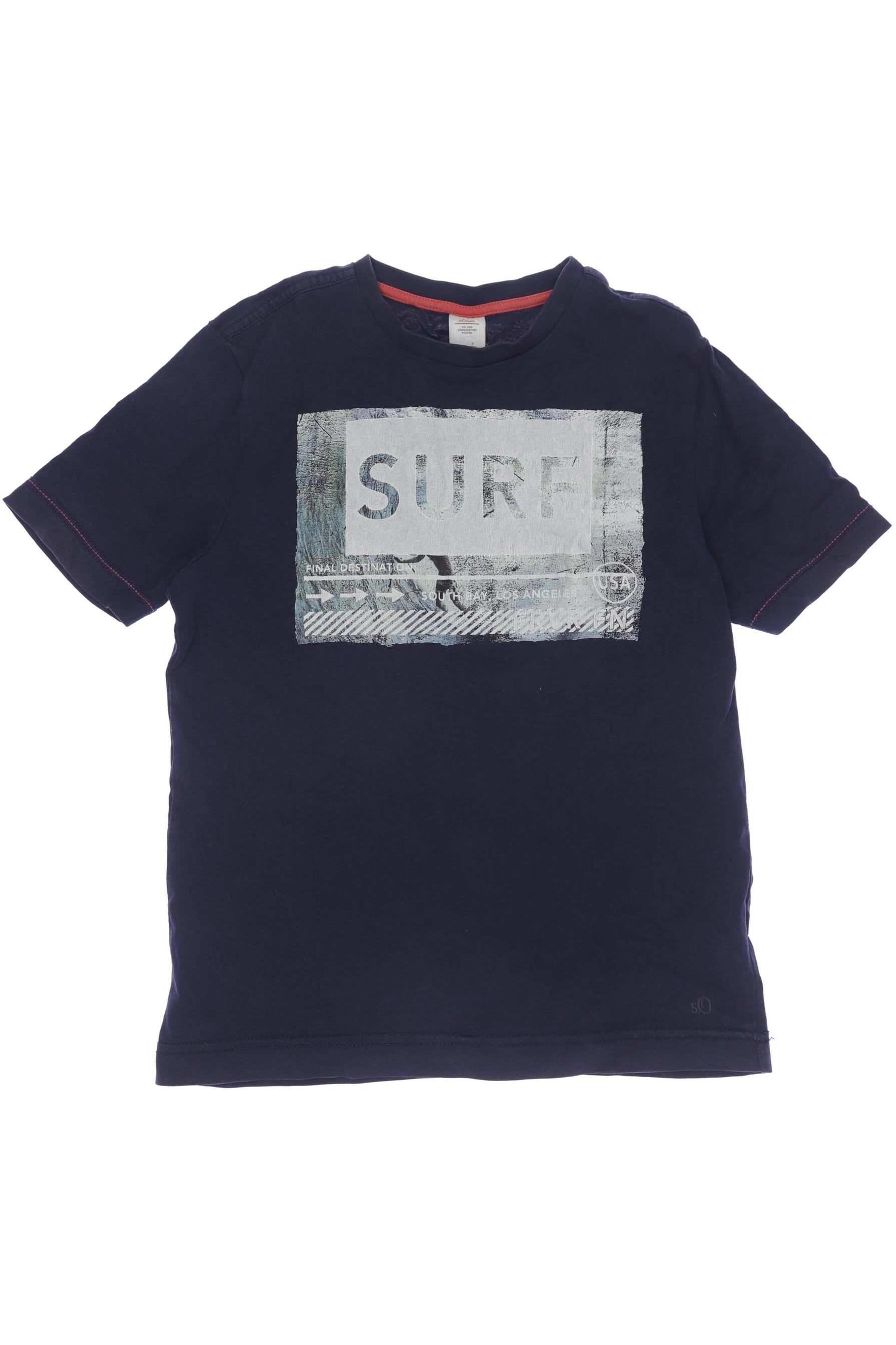 

s.Oliver Herren T-Shirt, marineblau, Gr. 140