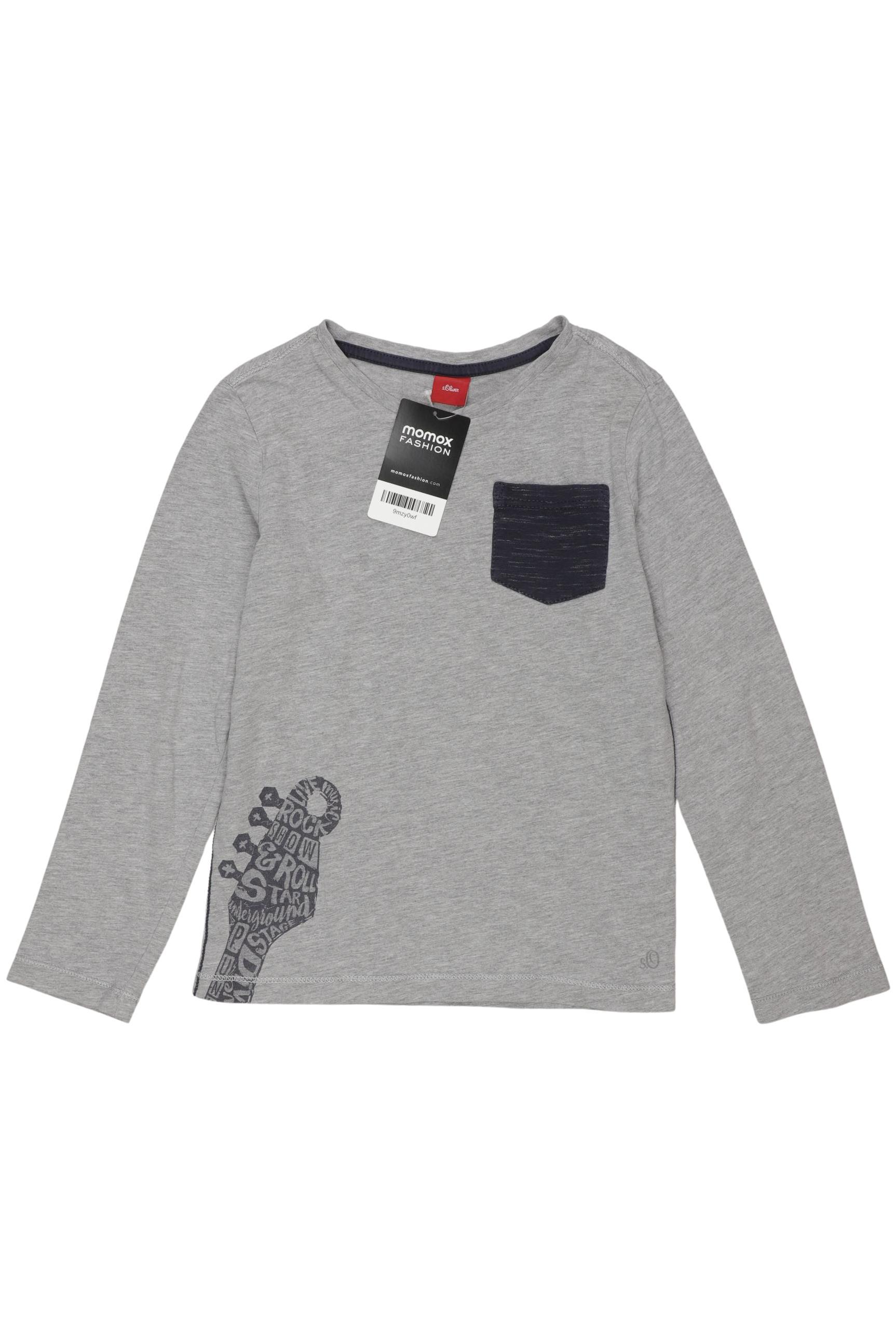 

s.Oliver Jungen Langarmshirt, grau, Gr. 128