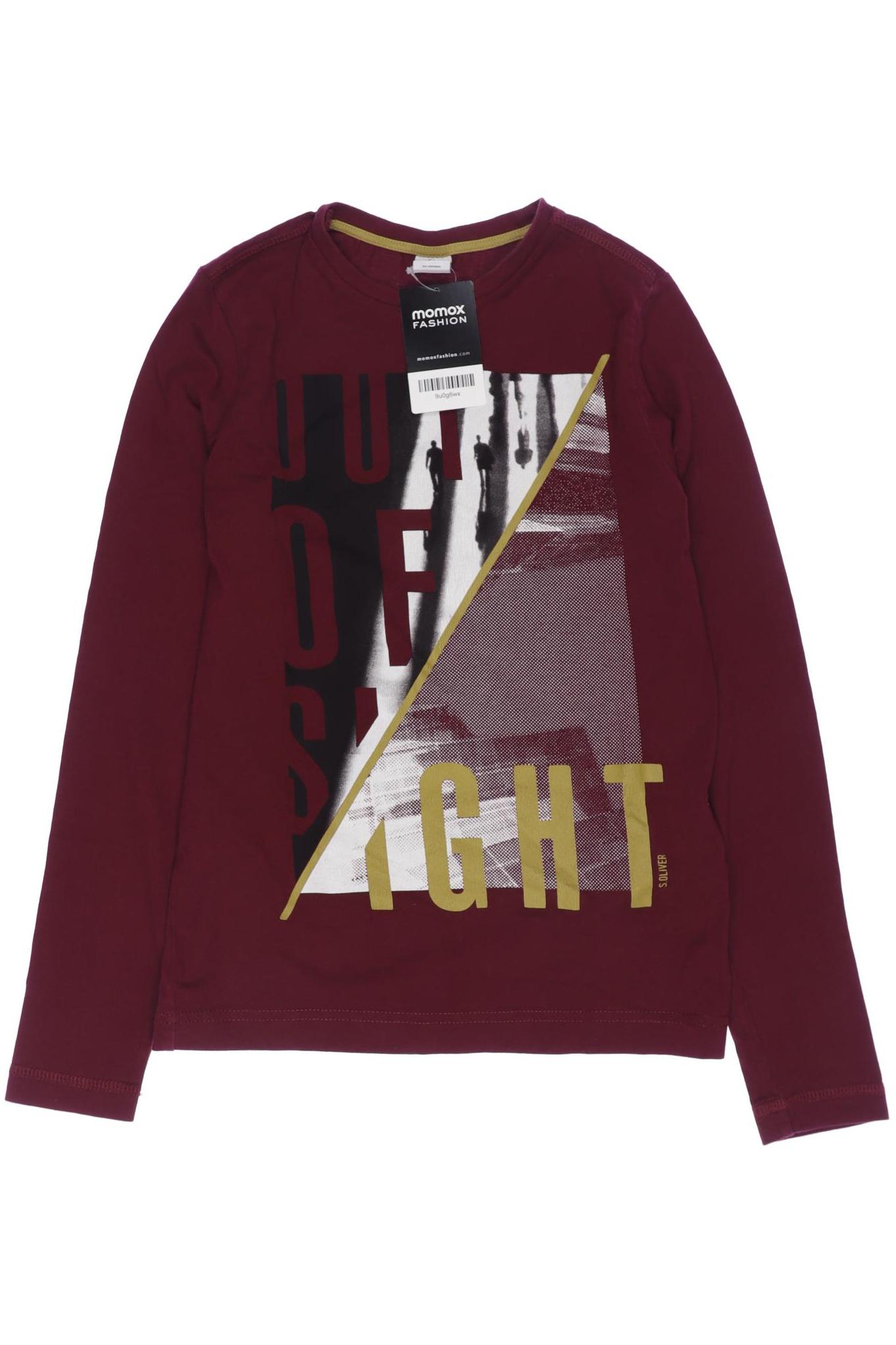 

s.Oliver Herren Langarmshirt, bordeaux, Gr. 152