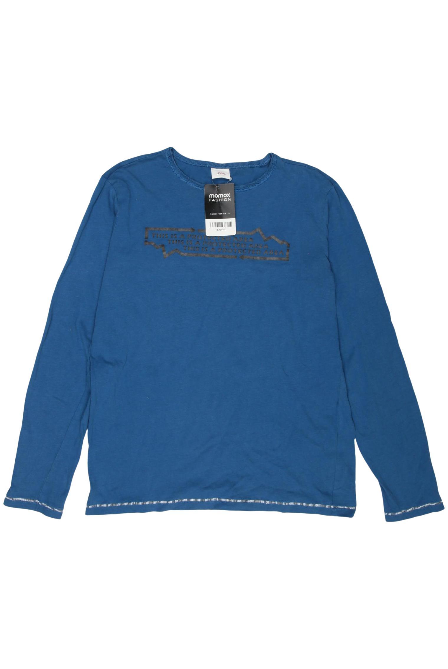 

s.Oliver Jungen Langarmshirt, blau, Gr. 164