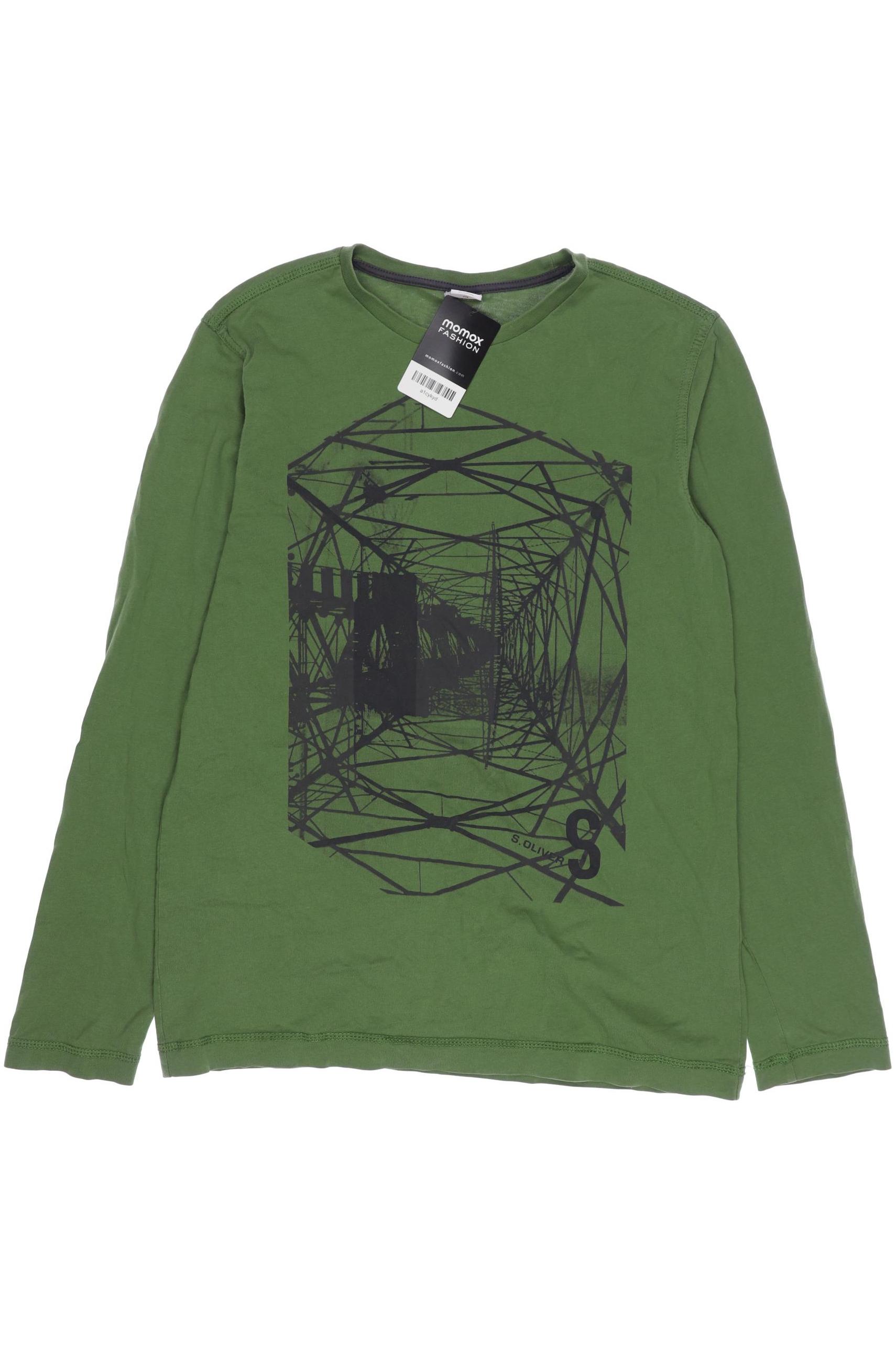 

s.Oliver Herren Langarmshirt, grün, Gr. 176