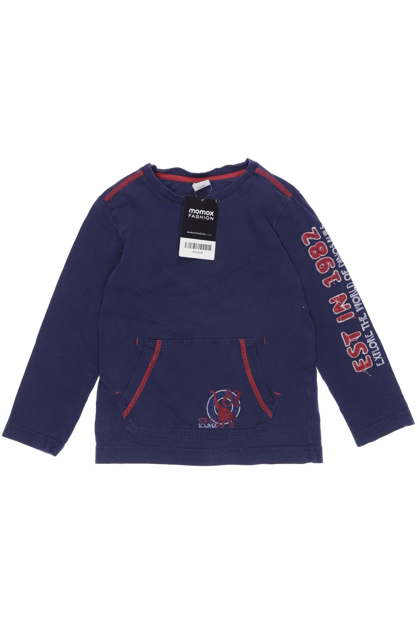 

s.Oliver Jungen Langarmshirt, marineblau, Gr. 104