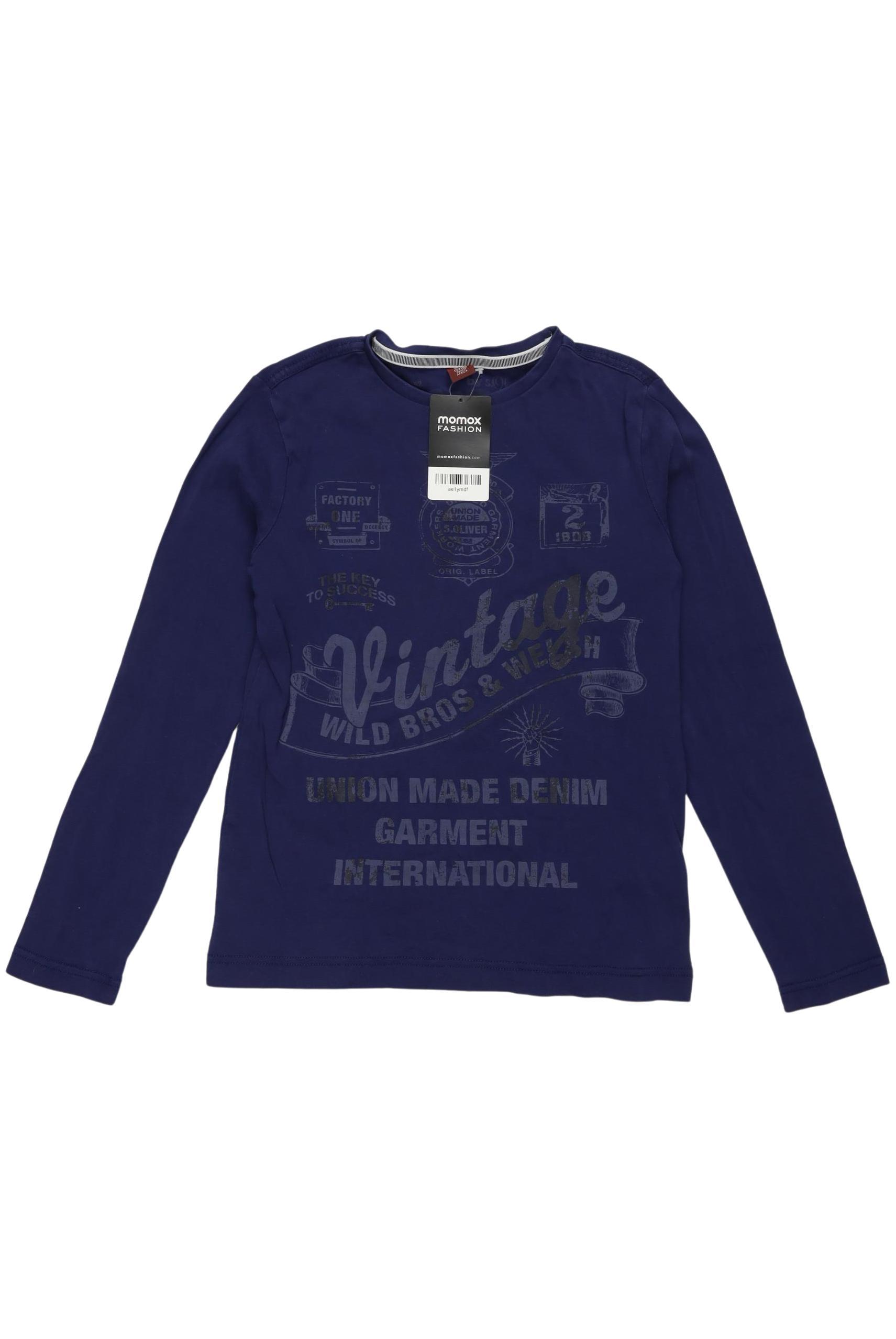 

s.Oliver Jungen Langarmshirt, marineblau, Gr. 152