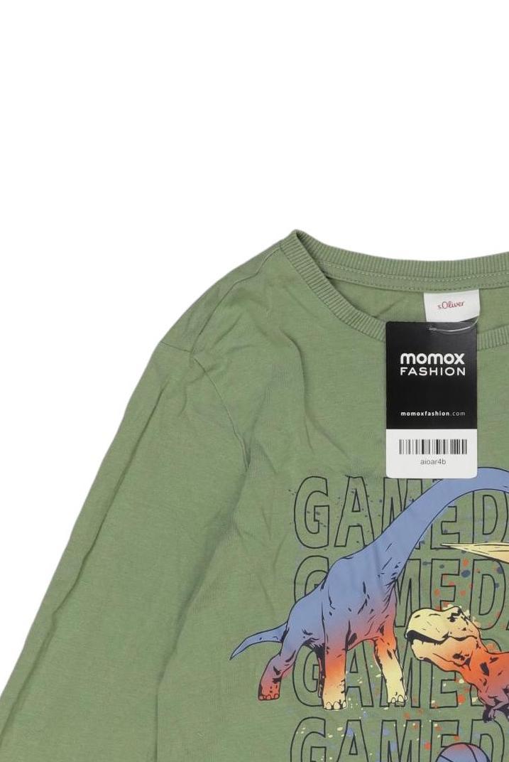 Thumbnail - s.Oliver Jungen Langarmshirt, hellgrün, Gr. 128