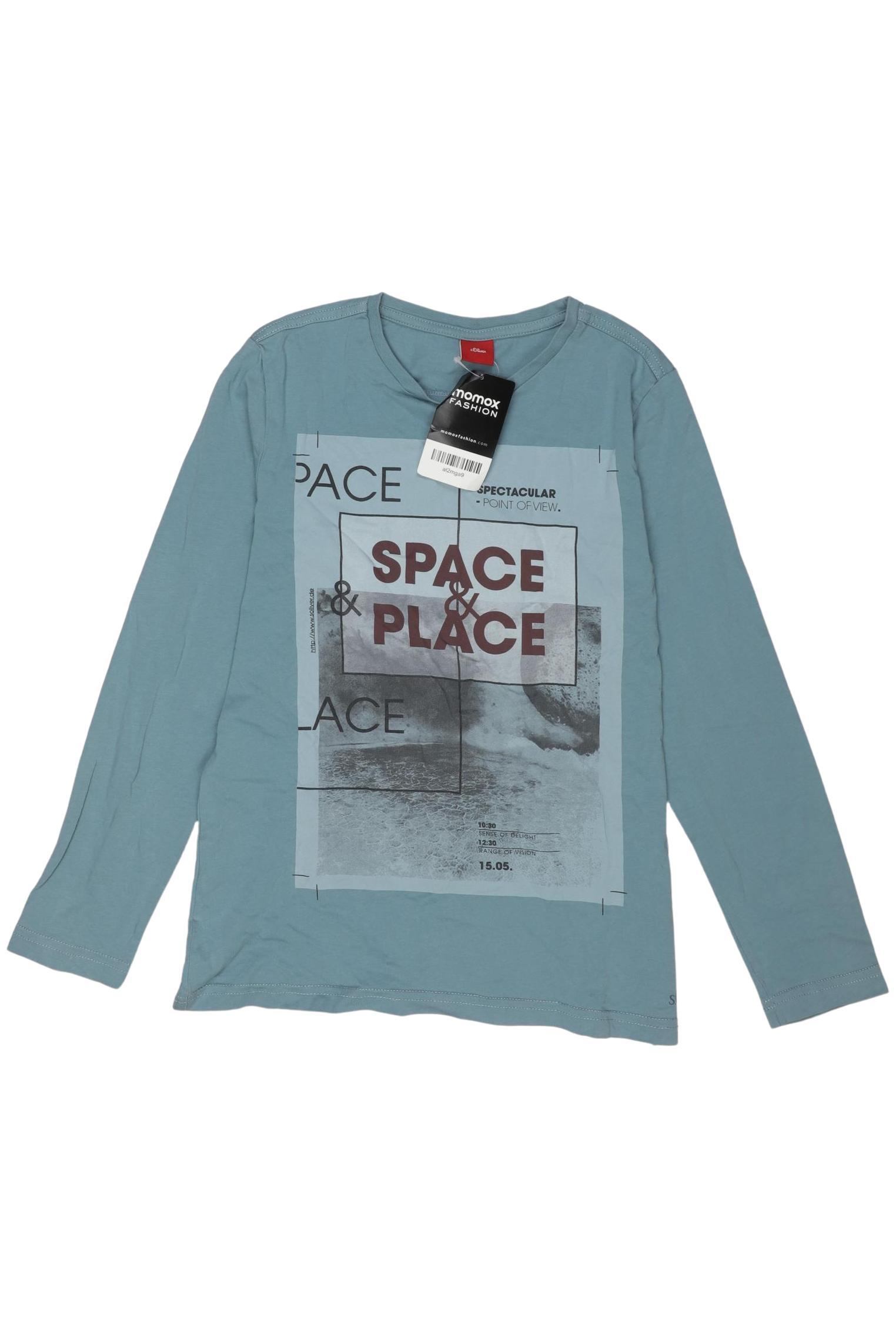 

s.Oliver Jungen Langarmshirt, hellblau, Gr. 140