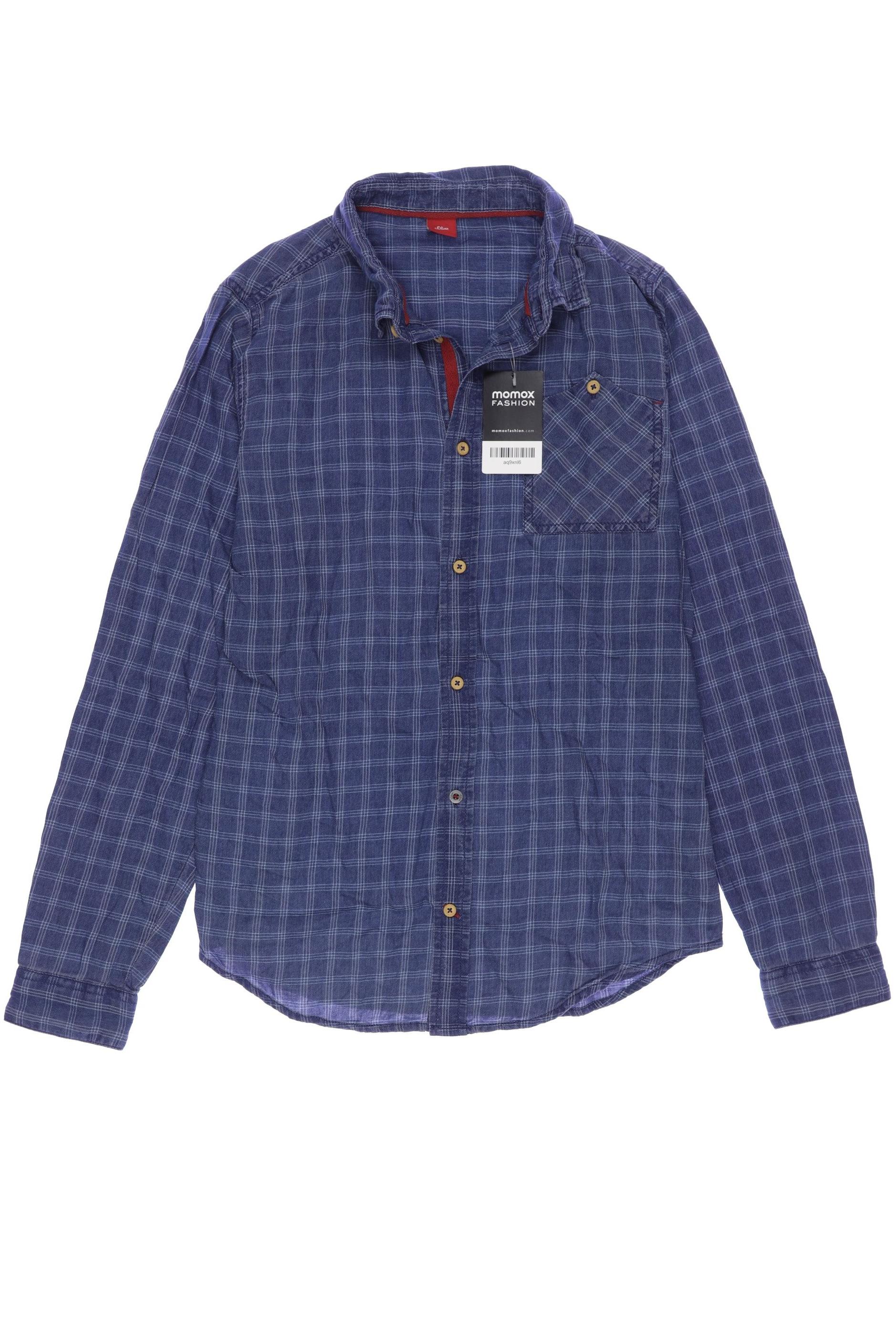 

s.Oliver Herren Hemd, marineblau, Gr. 176