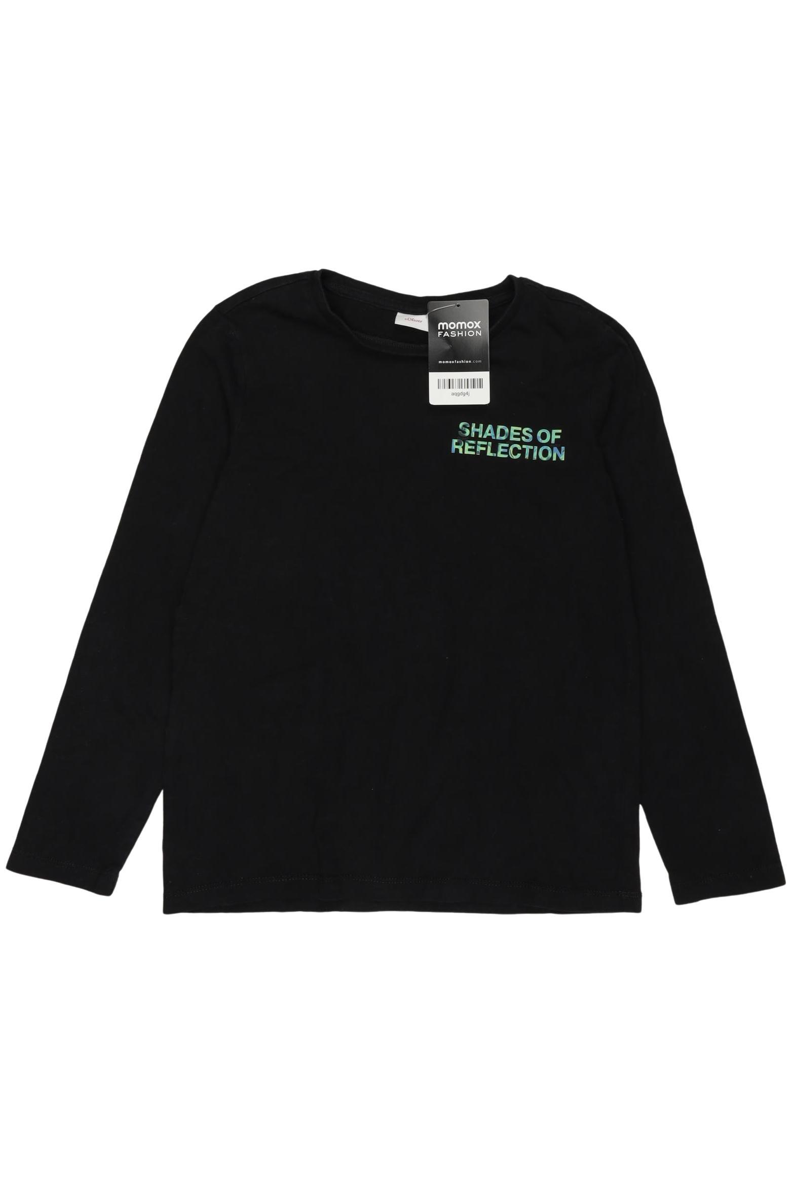 

s.Oliver Jungen Langarmshirt, schwarz, Gr. 140