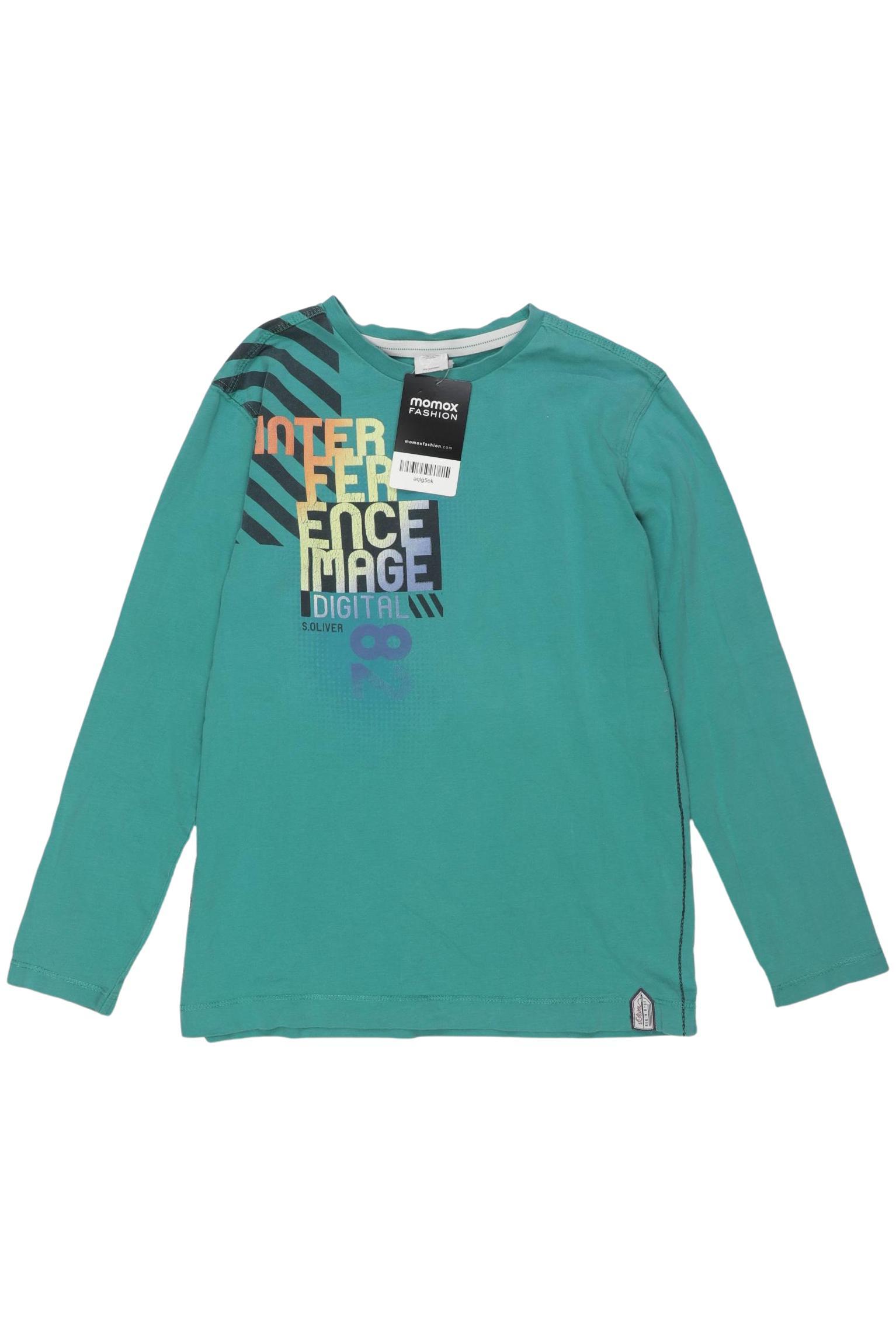 

s.Oliver Jungen Langarmshirt, grün, Gr. 140