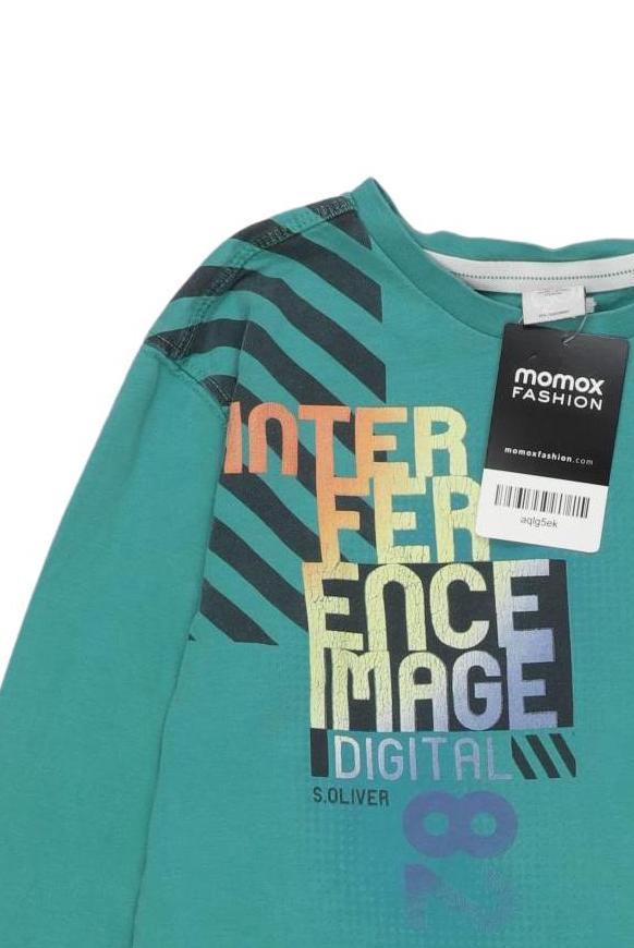 Thumbnail - s.Oliver Jungen Langarmshirt, grün, Gr. 140