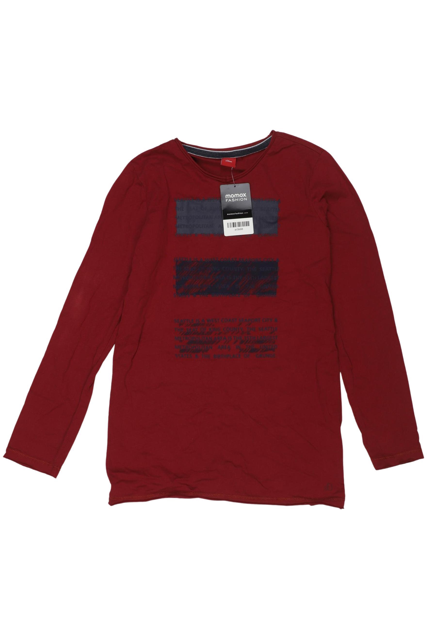 

s.Oliver Jungen Langarmshirt, rot, Gr. 152