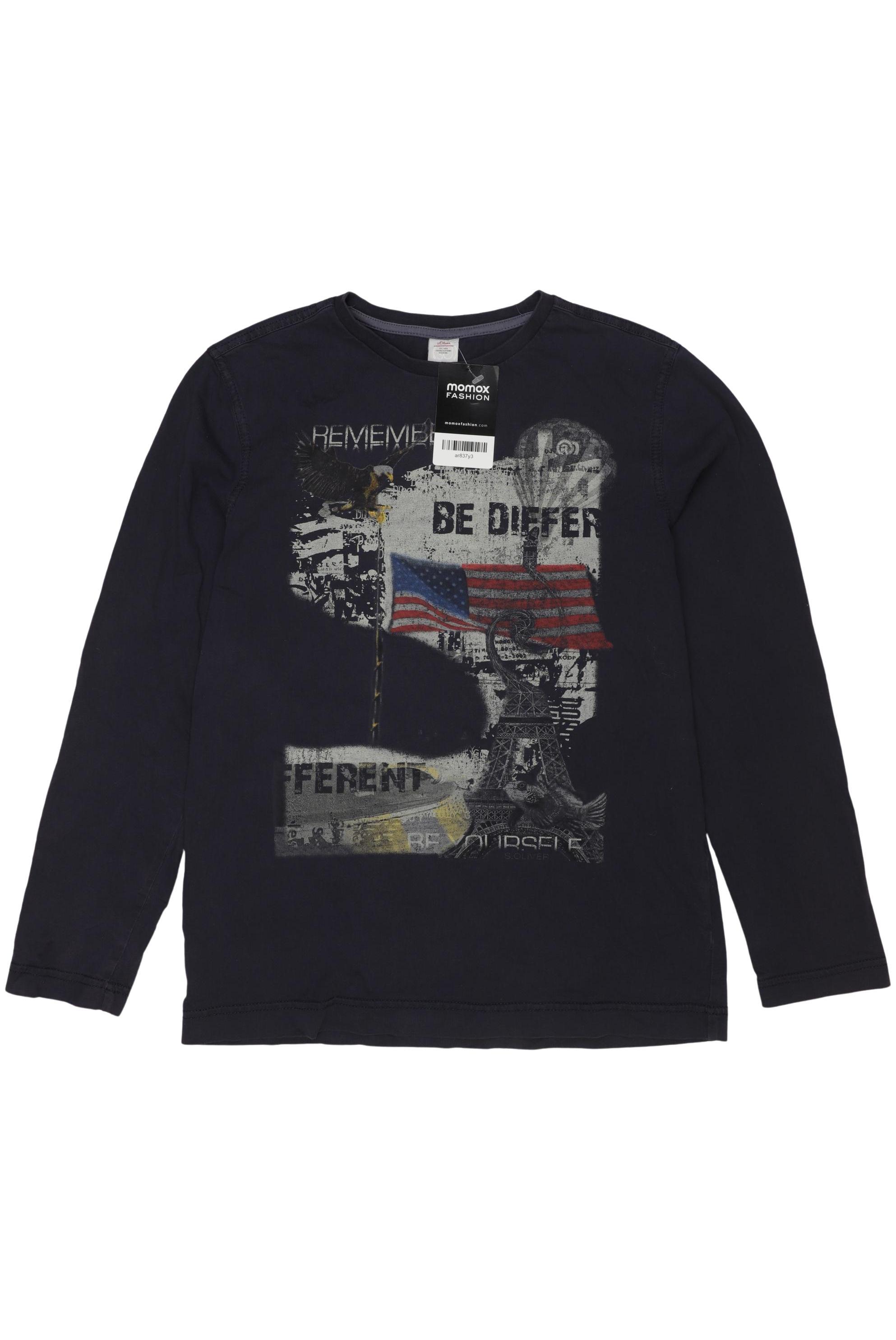 

s.Oliver Jungen Langarmshirt, marineblau, Gr. 164