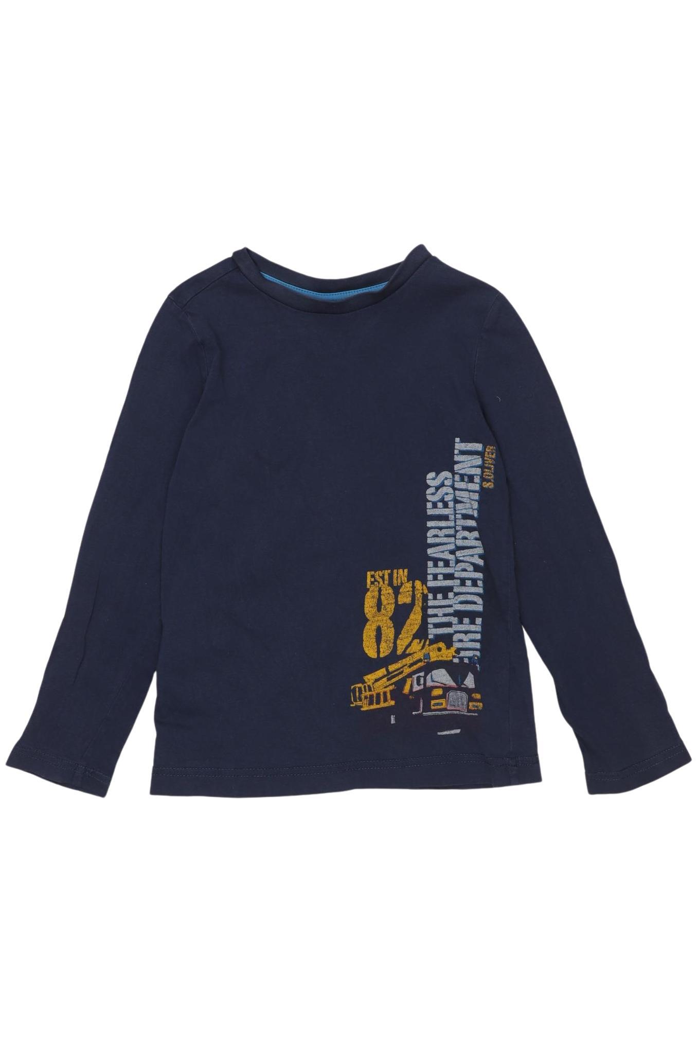 

s.Oliver Jungen Langarmshirt, marineblau, Gr. 116