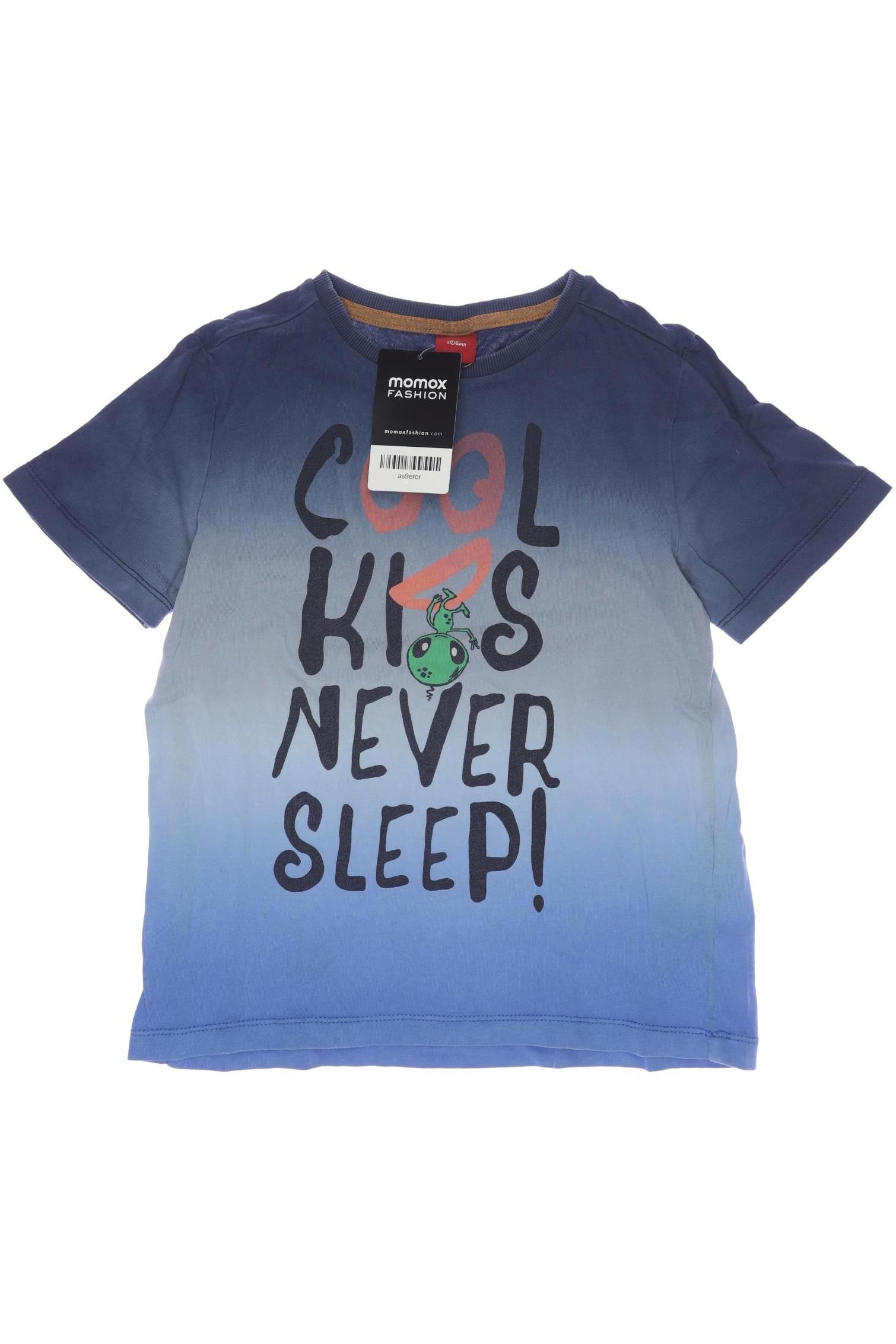

s.Oliver Herren T-Shirt, blau, Gr. 116