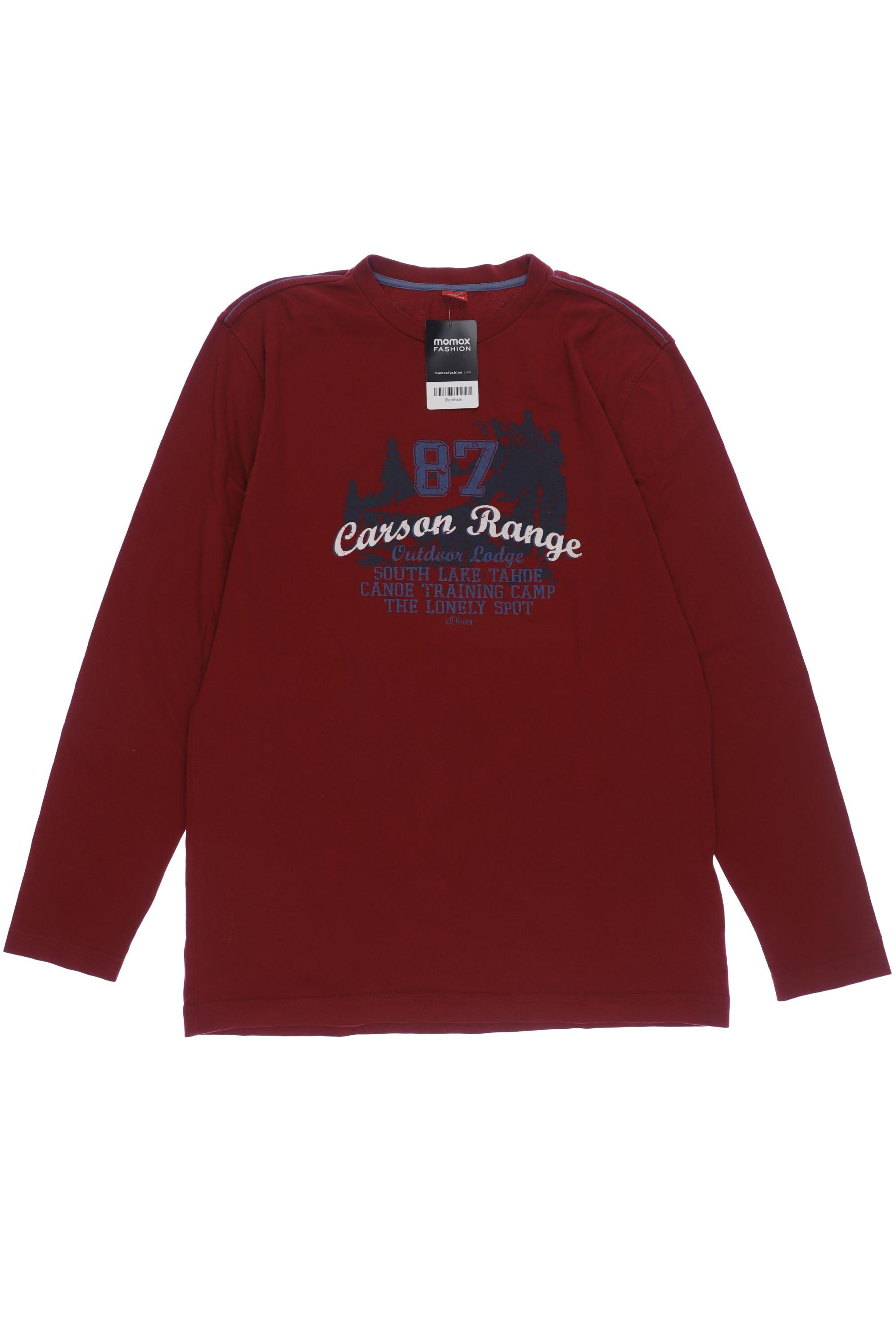 

s.Oliver Herren Langarmshirt, rot, Gr. 176