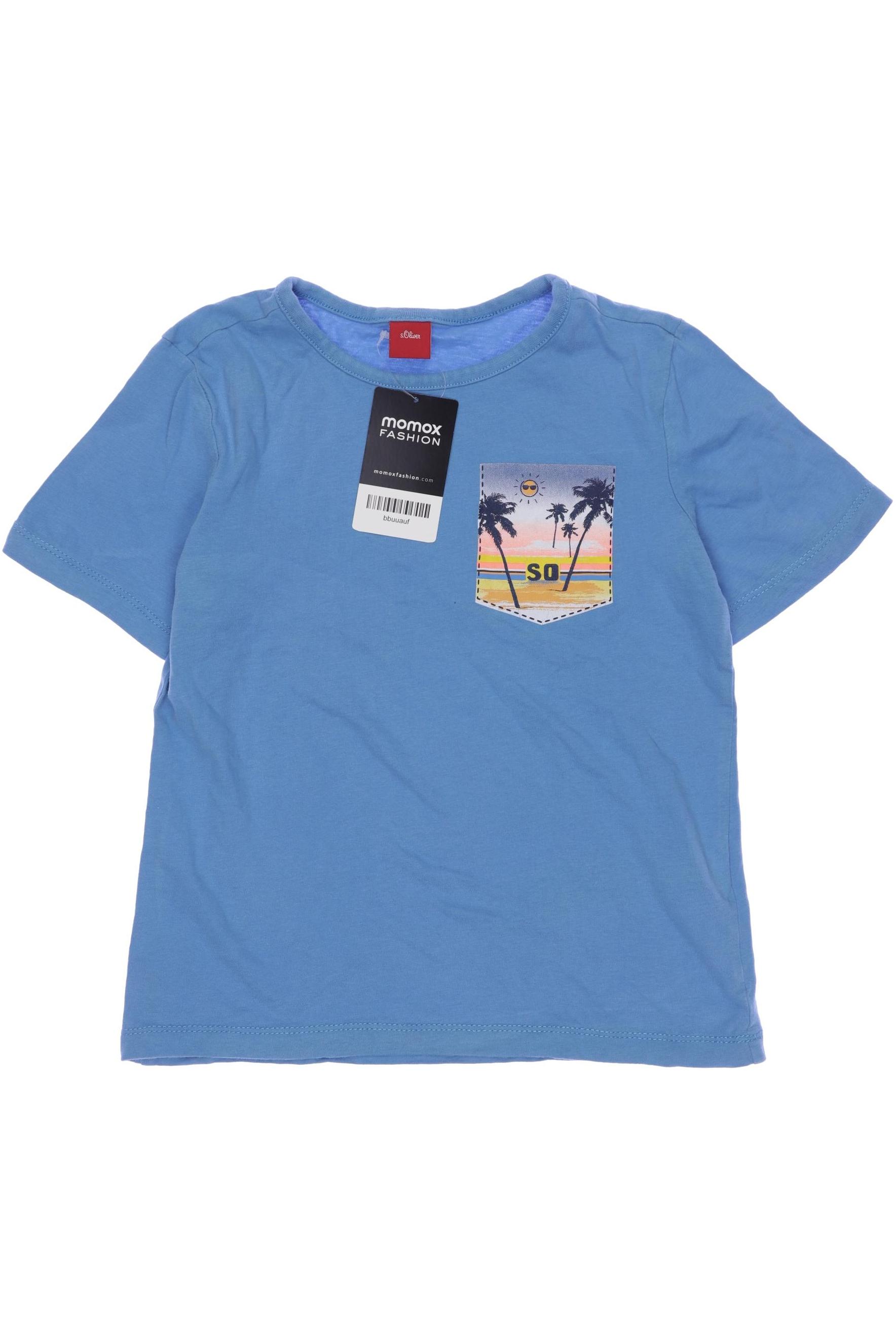

s.Oliver Herren T-Shirt, blau, Gr. 128