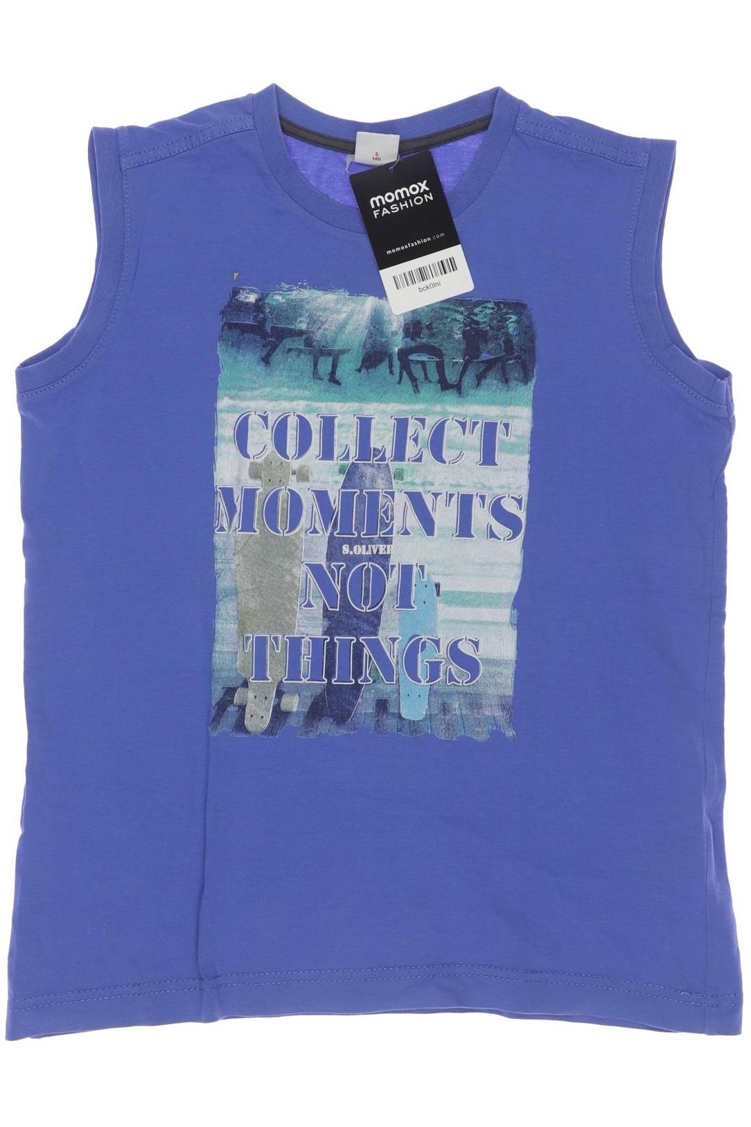 

s.Oliver Herren T-Shirt, blau, Gr. 140