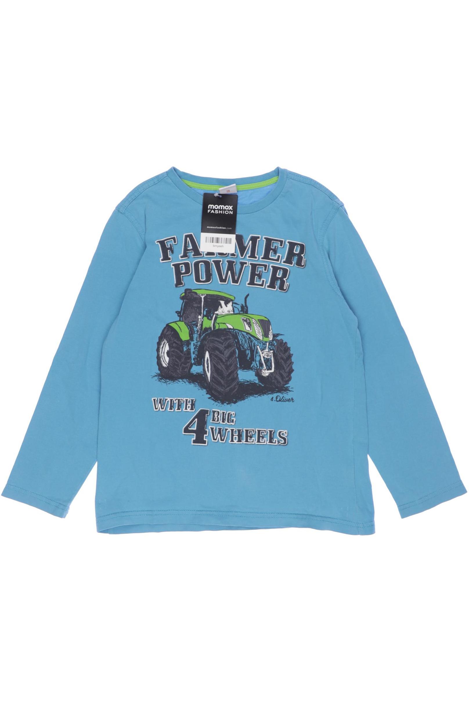

s.Oliver Herren Langarmshirt, blau, Gr. 128