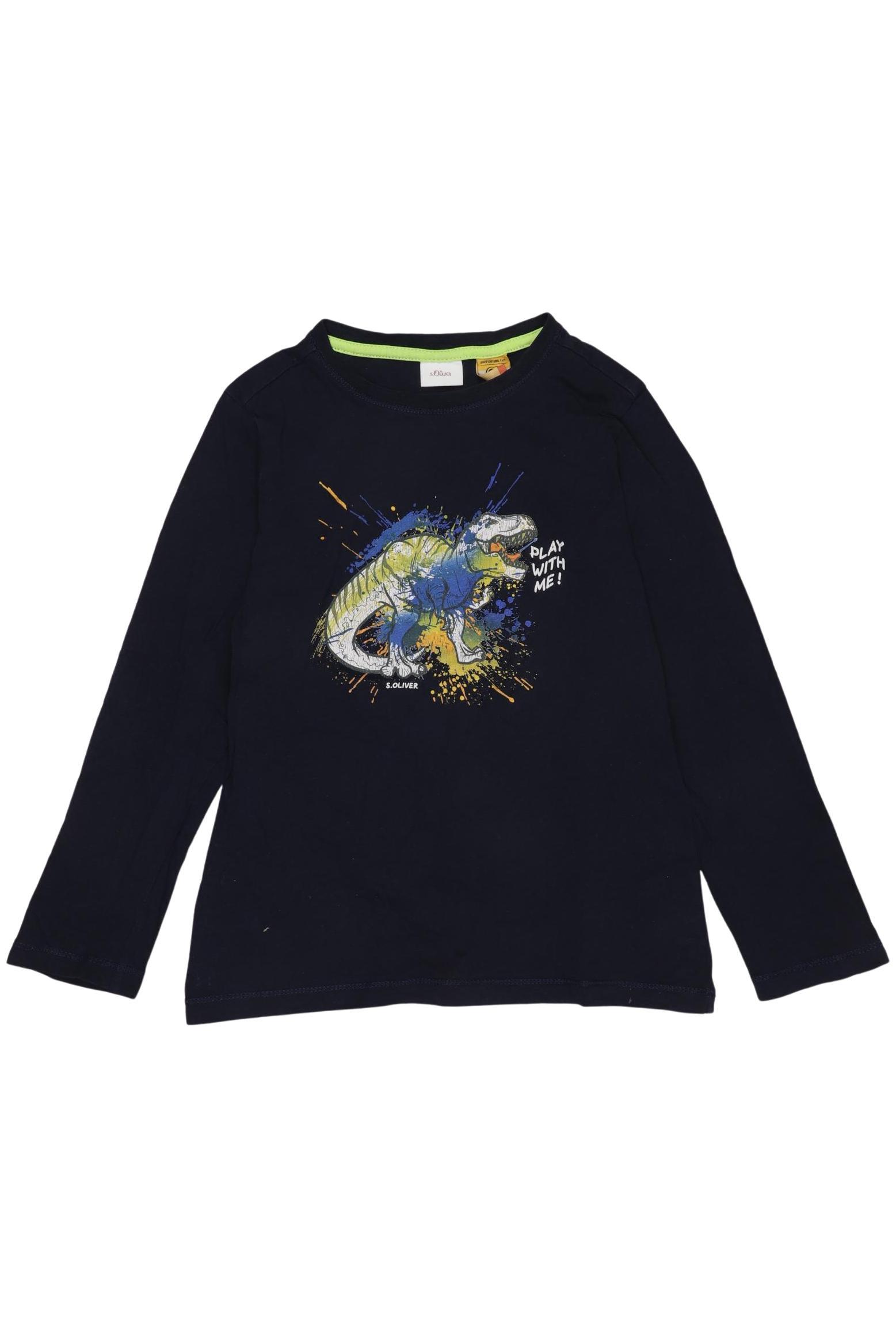 

s.Oliver Jungen Langarmshirt, marineblau, Gr. 128