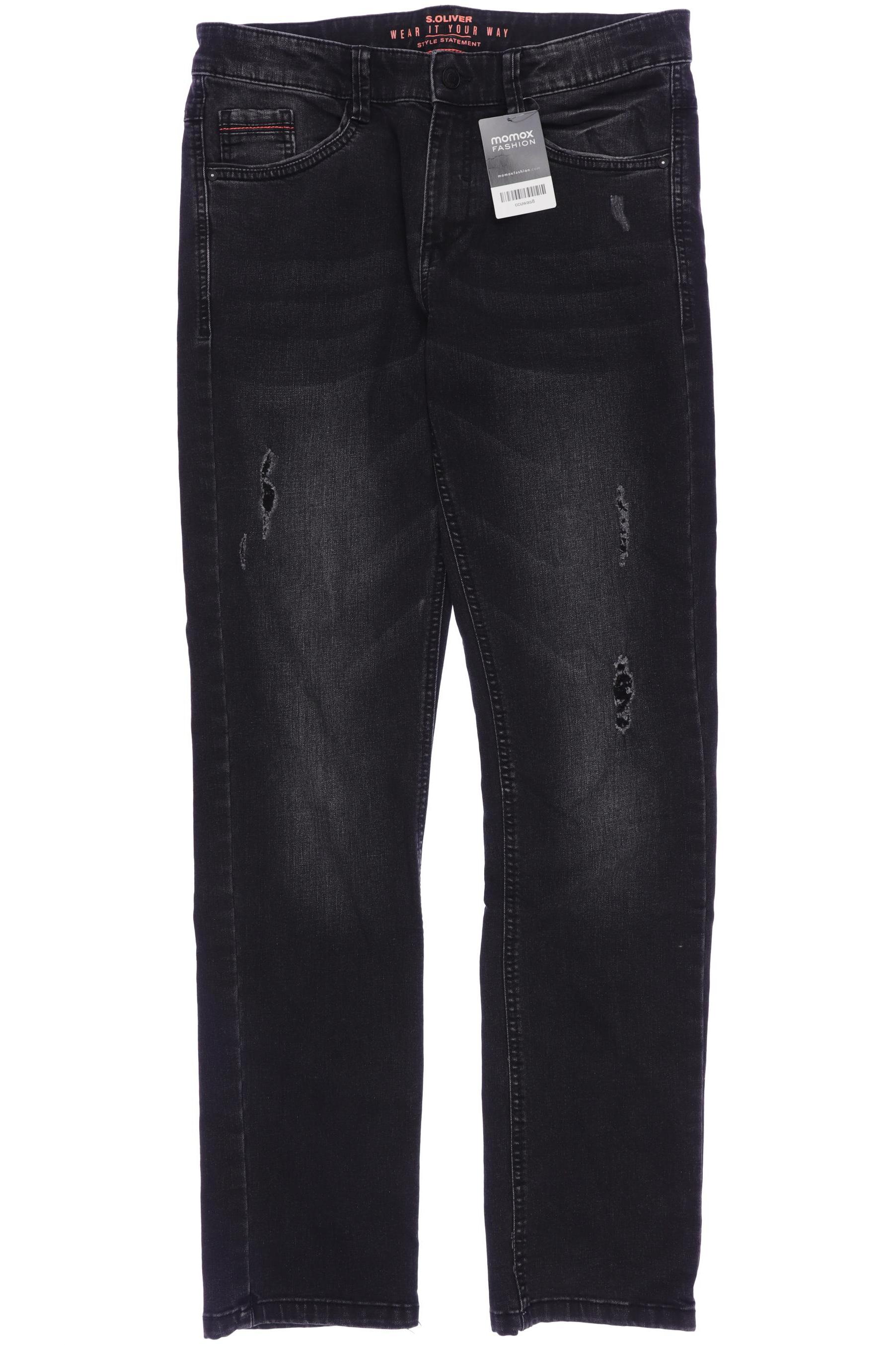 

s.Oliver Herren Jeans, schwarz, Gr. 176