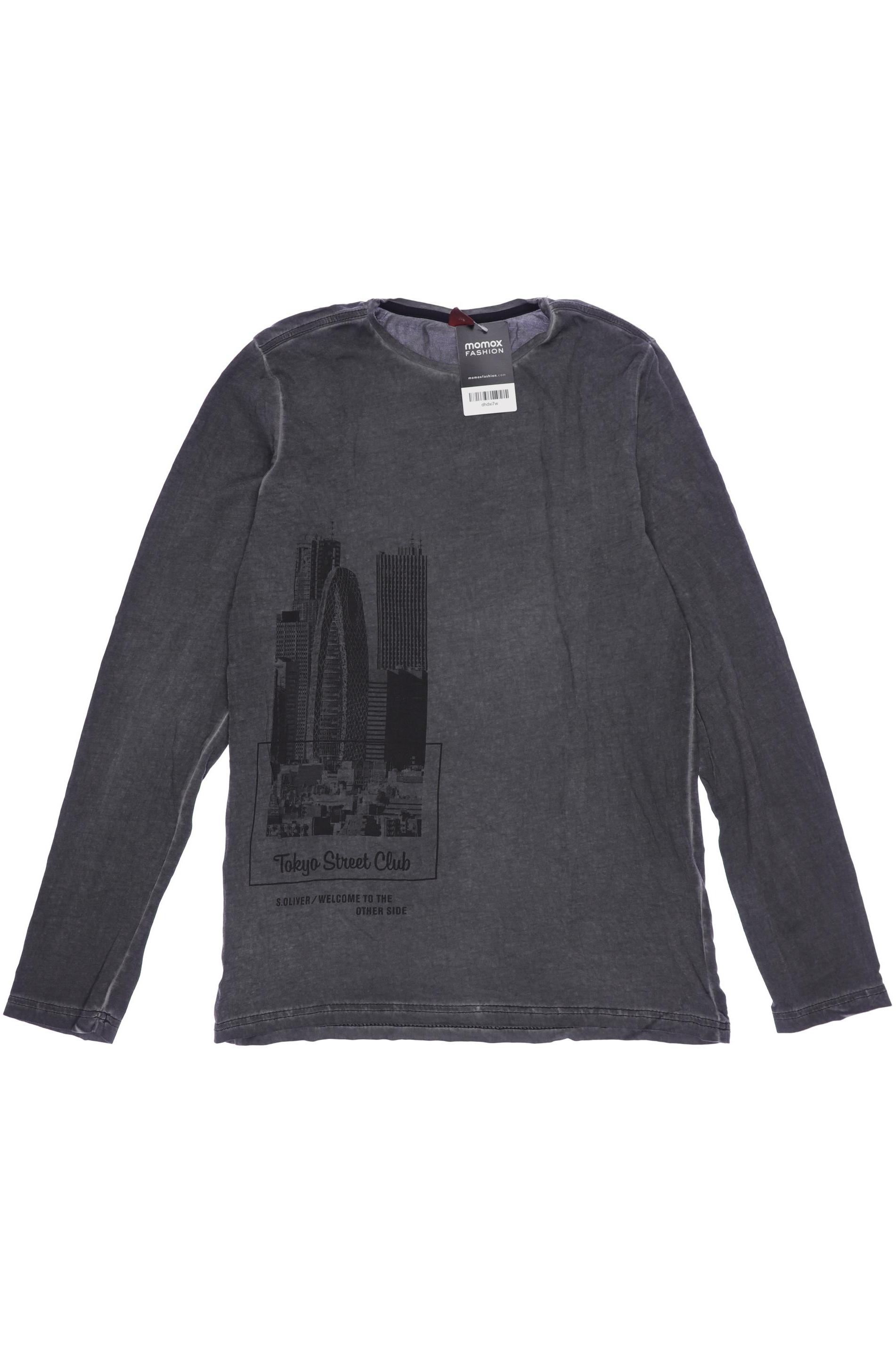 

s.Oliver Herren Langarmshirt, grau, Gr. 176