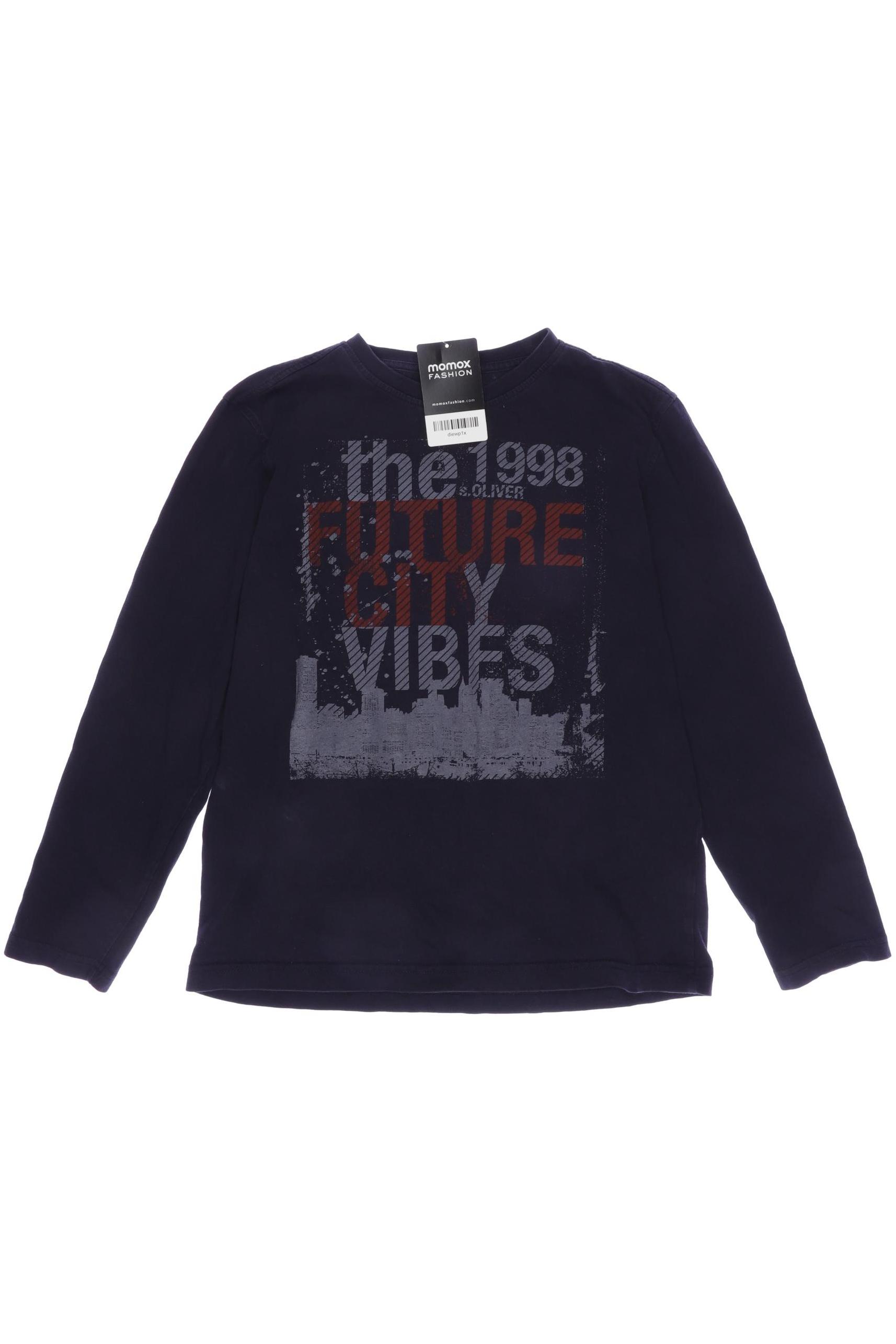

s.Oliver Herren Langarmshirt, marineblau, Gr. 152