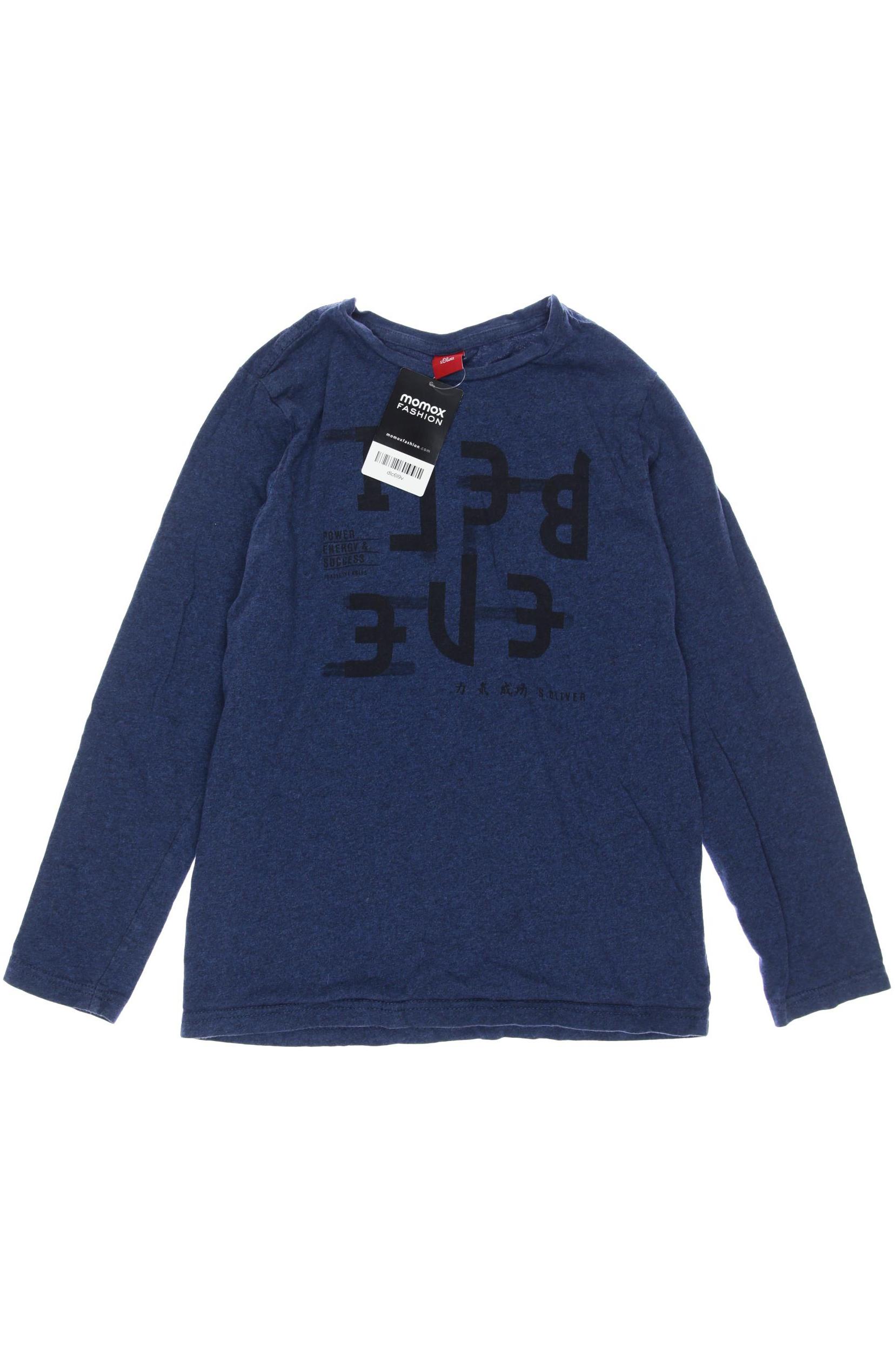 

s.Oliver Herren Langarmshirt, marineblau, Gr. 152