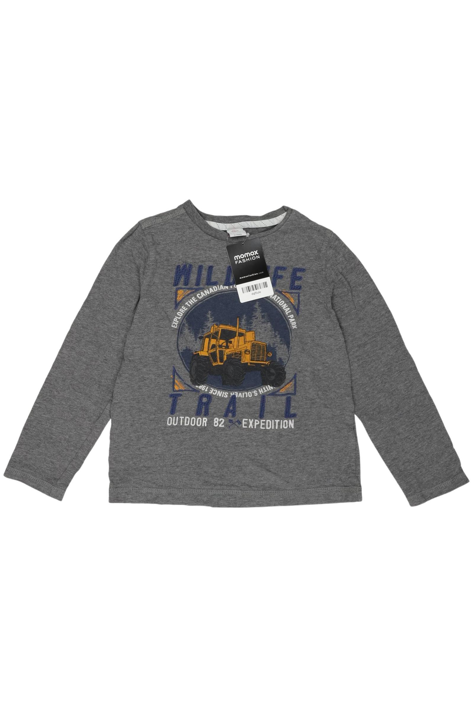 

s.Oliver Jungen Langarmshirt, grau, Gr. 128