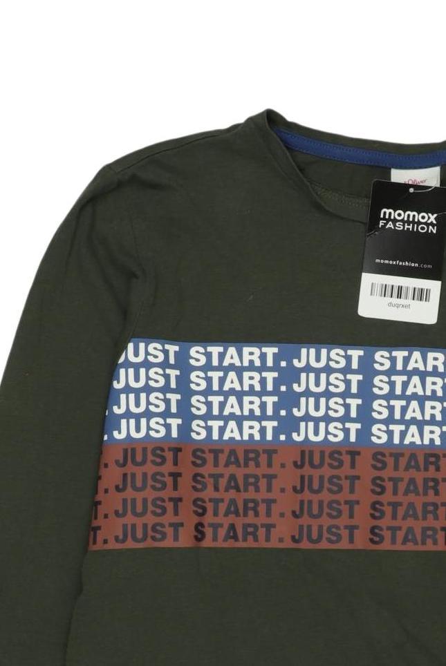 Thumbnail - s.Oliver Jungen Langarmshirt, grün, Gr. 164