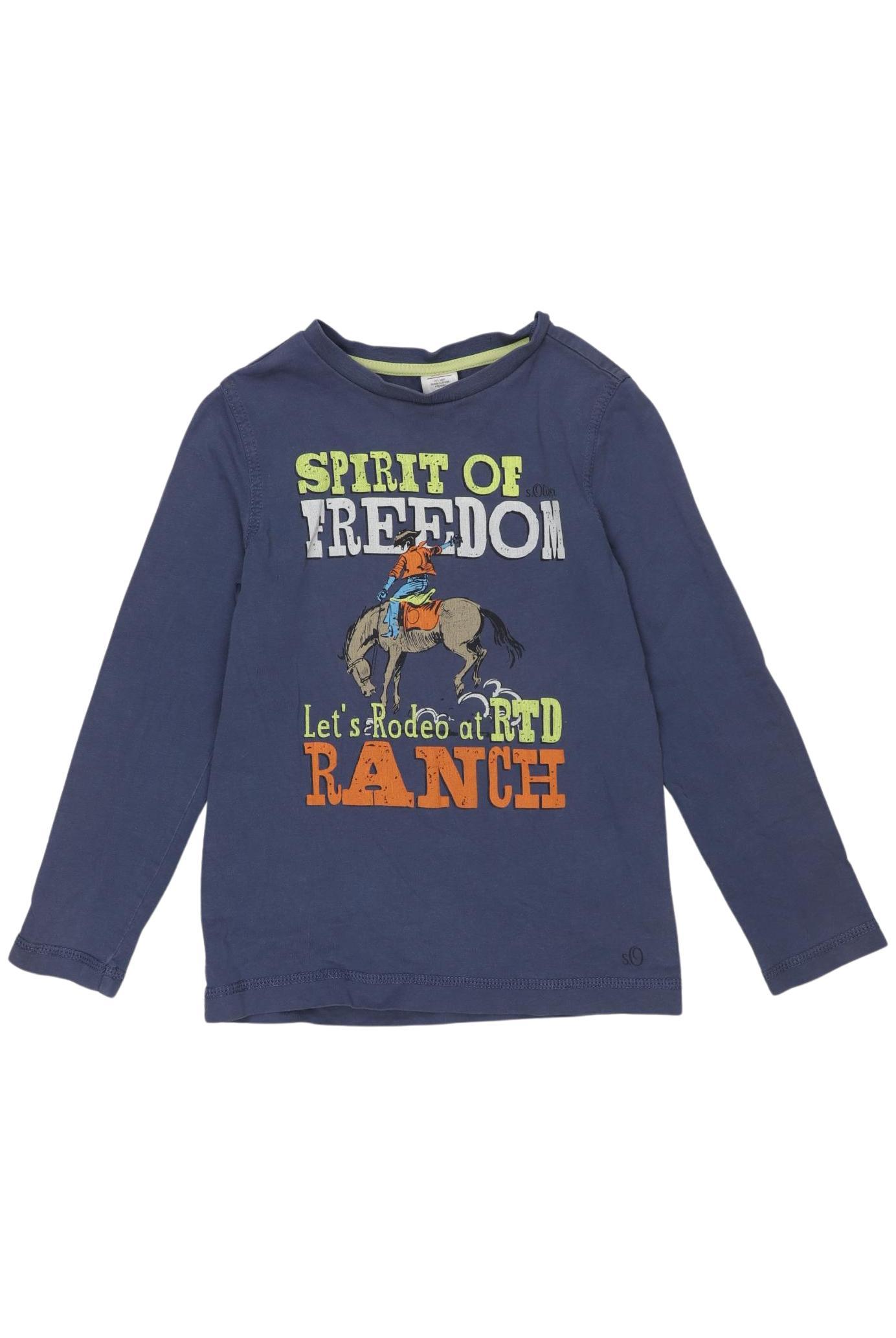 

s.Oliver Jungen Langarmshirt, marineblau, Gr. 116