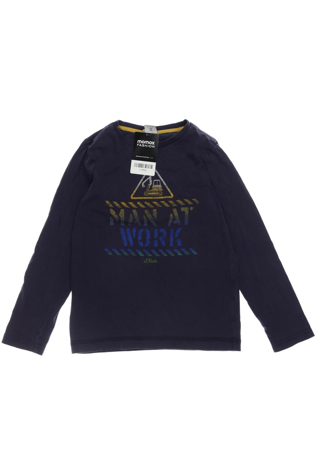 

s.Oliver Herren Langarmshirt, marineblau, Gr. 128