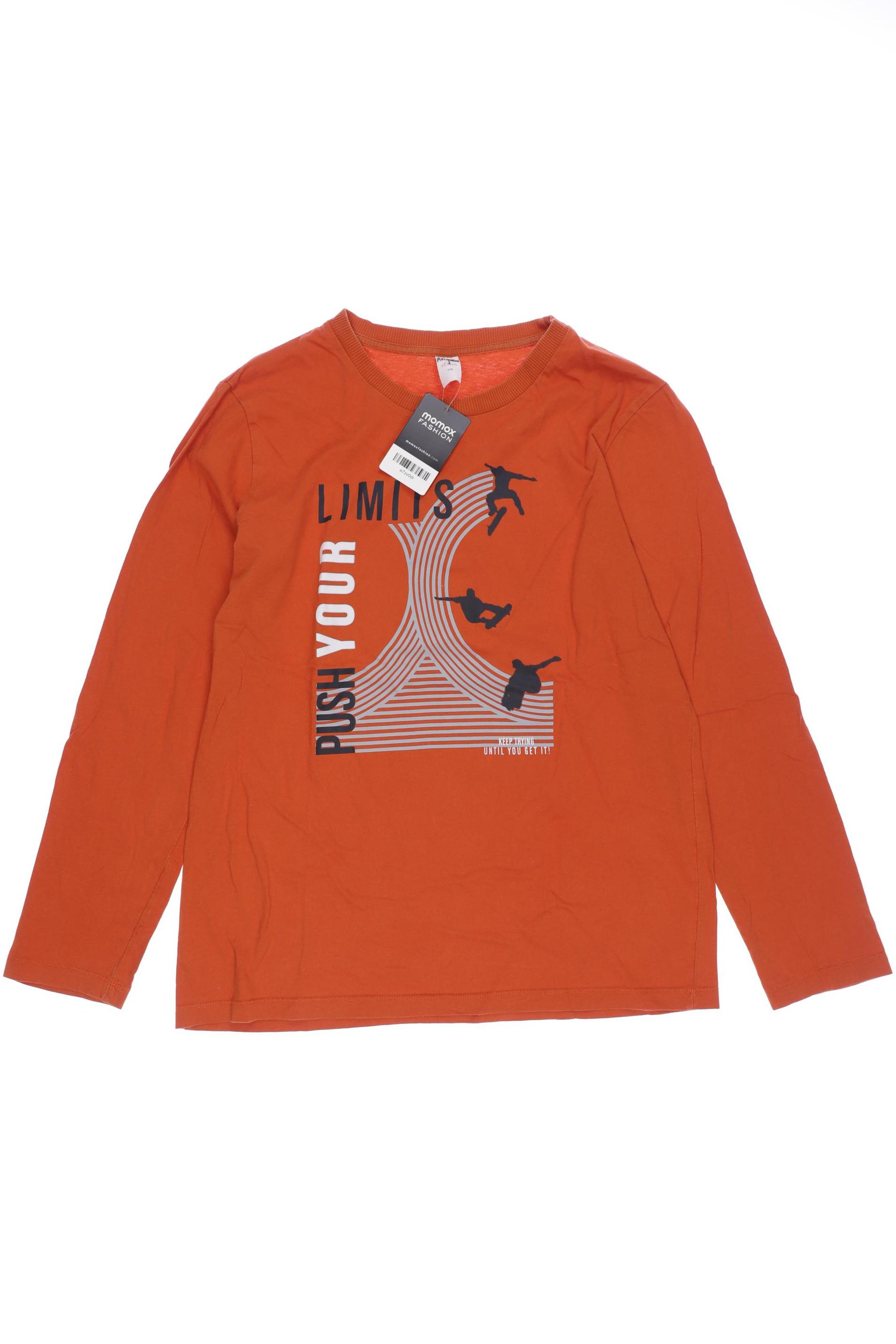 

s.Oliver Herren Langarmshirt, orange, Gr. 176