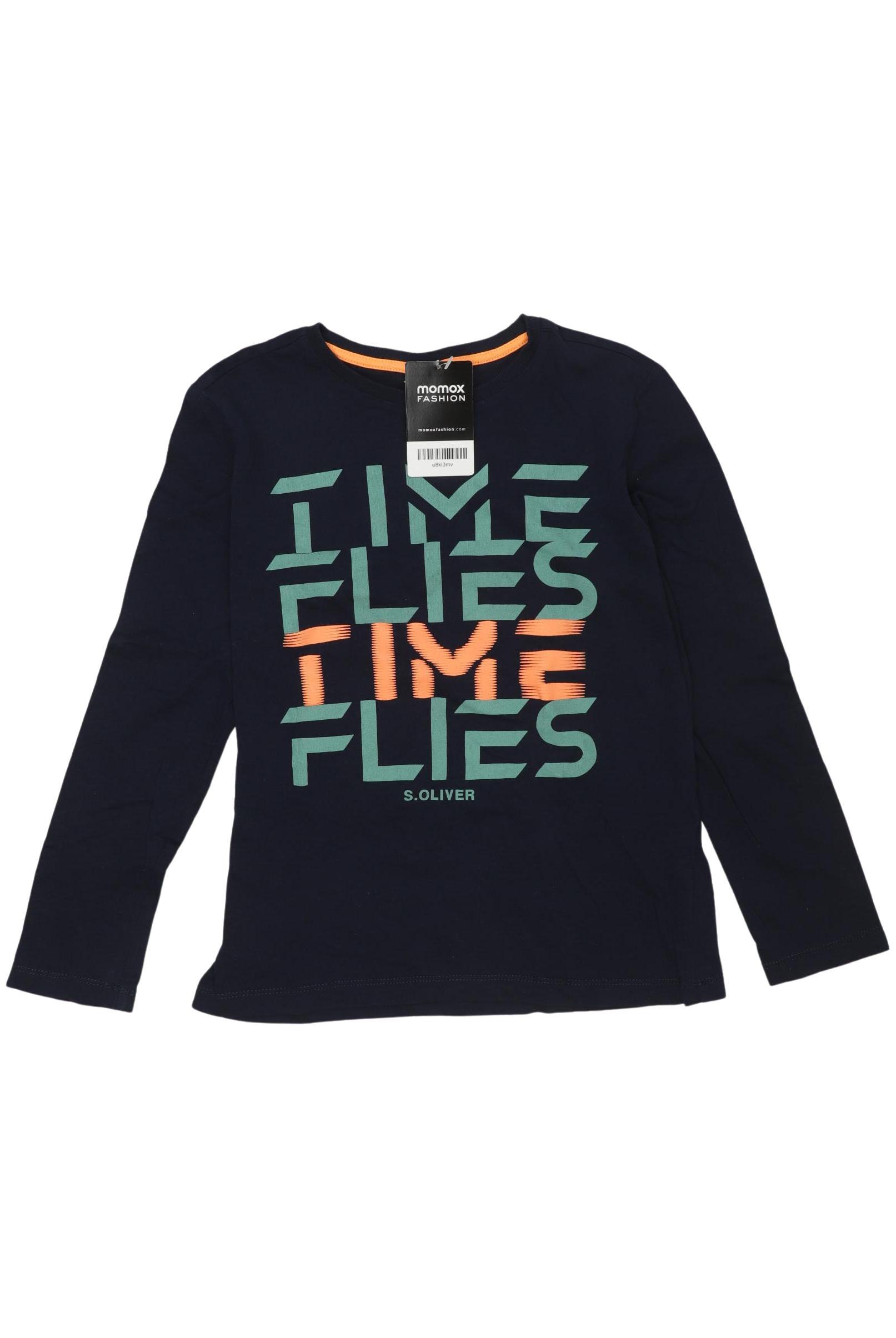 

s.Oliver Jungen Langarmshirt, marineblau, Gr. 140