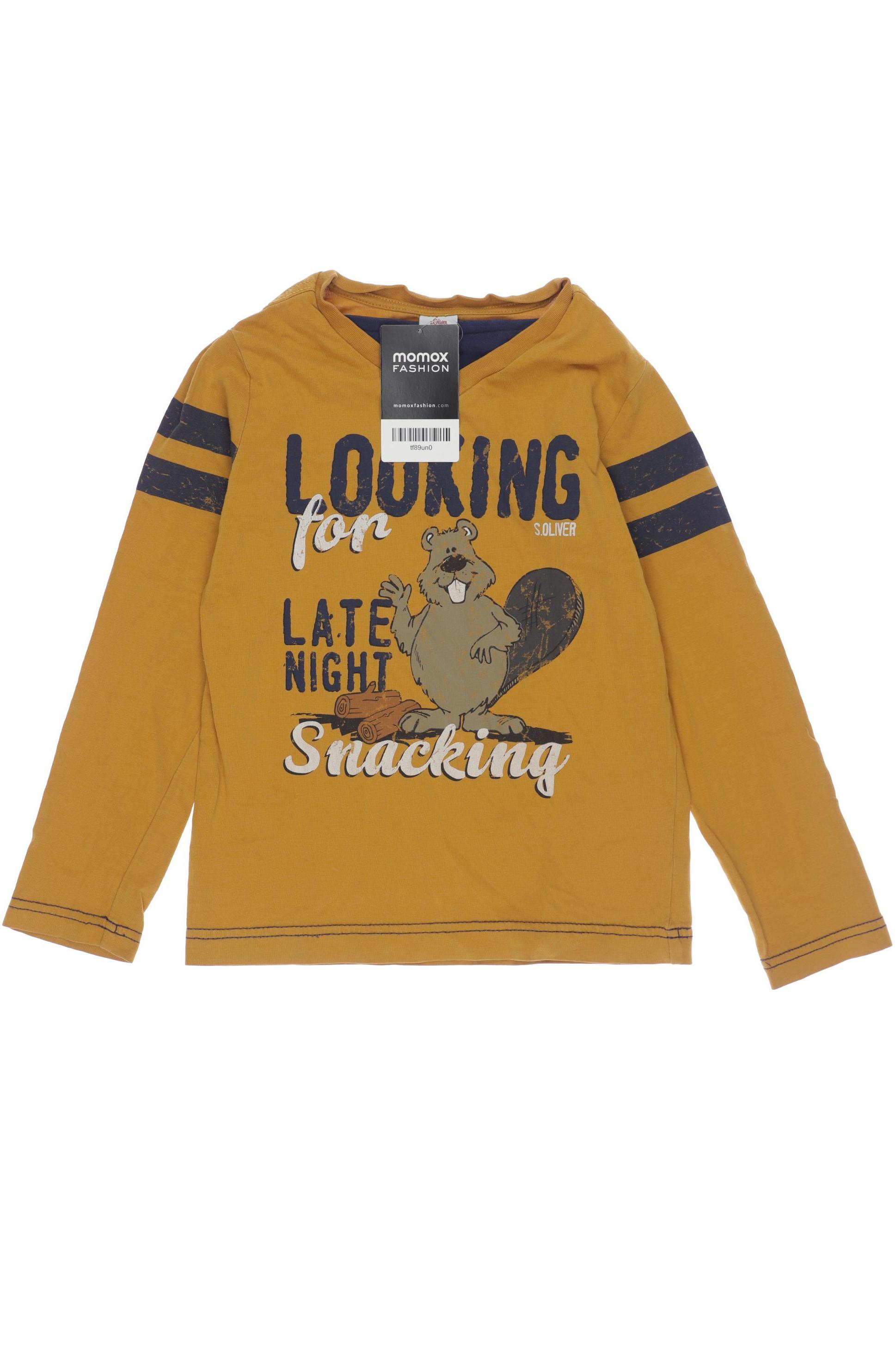 

s.Oliver Herren Langarmshirt, orange, Gr. 116