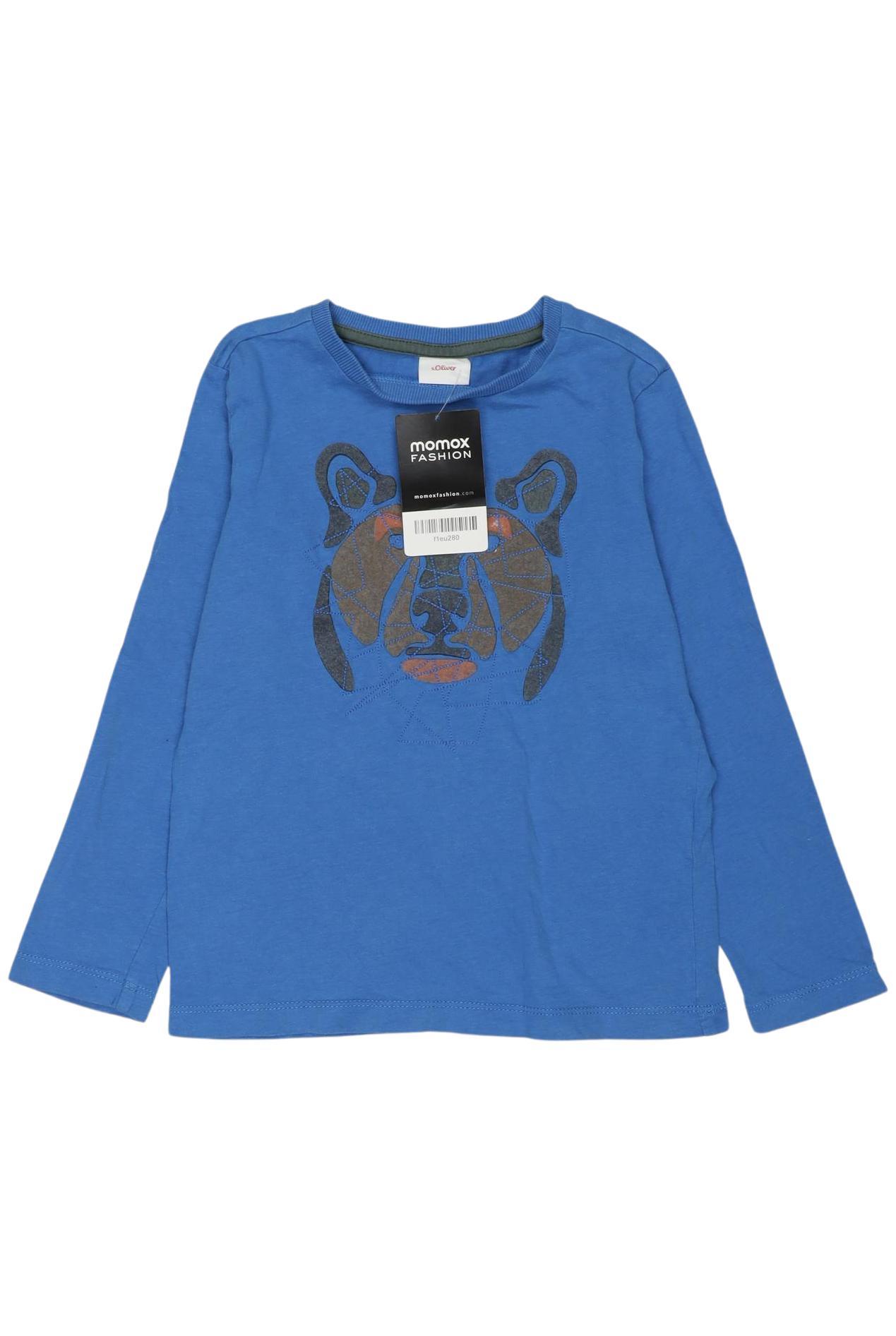 

s.Oliver Jungen Langarmshirt, blau, Gr. 116