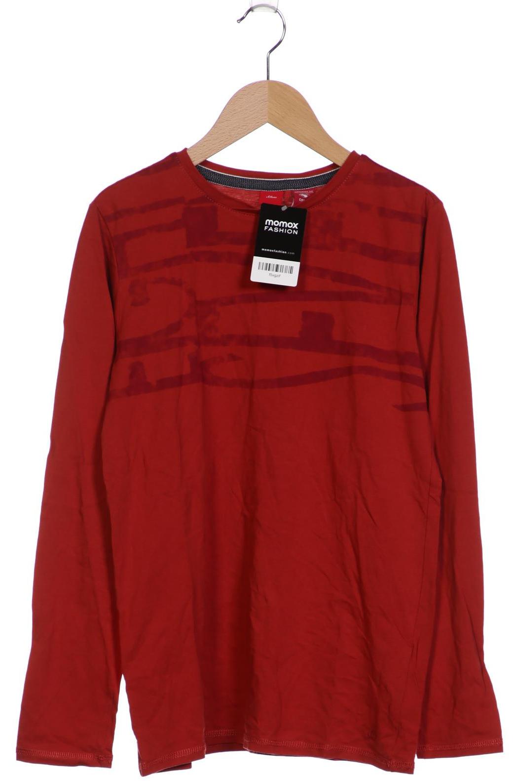 

s.Oliver Herren Langarmshirt, bordeaux, Gr. 164