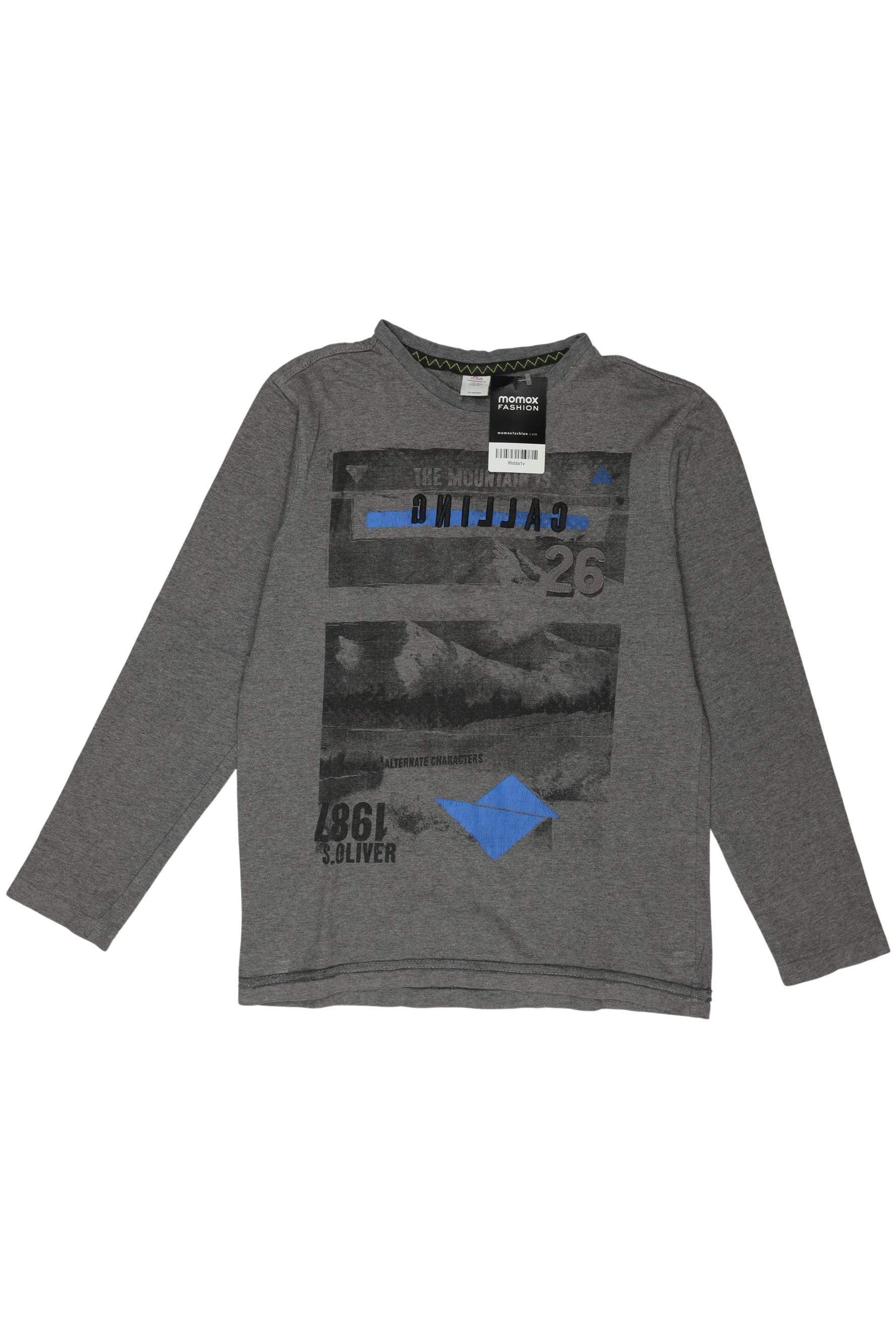

s.Oliver Jungen Langarmshirt, grau, Gr. 152
