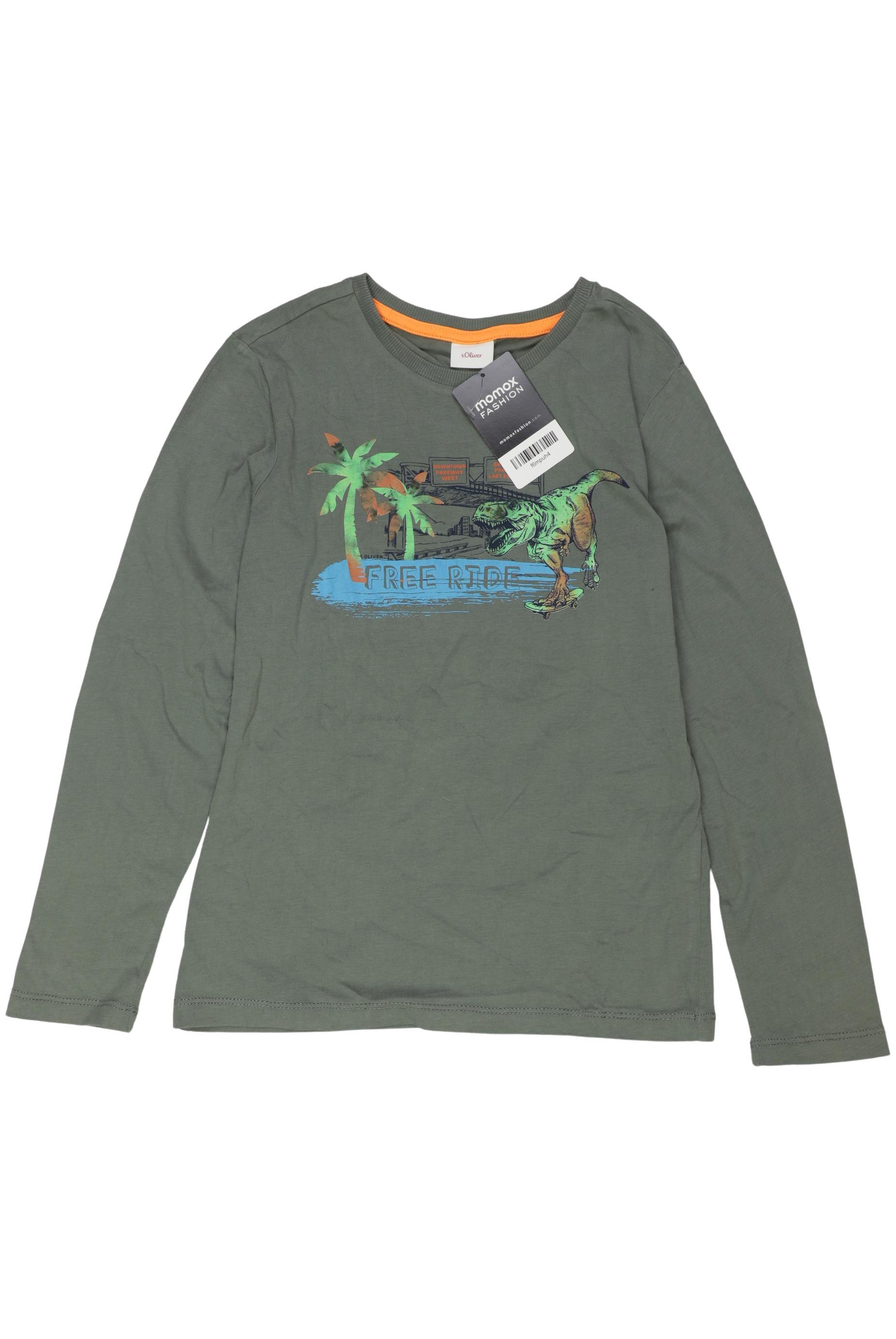 

s.Oliver Jungen Langarmshirt, grün, Gr. 140