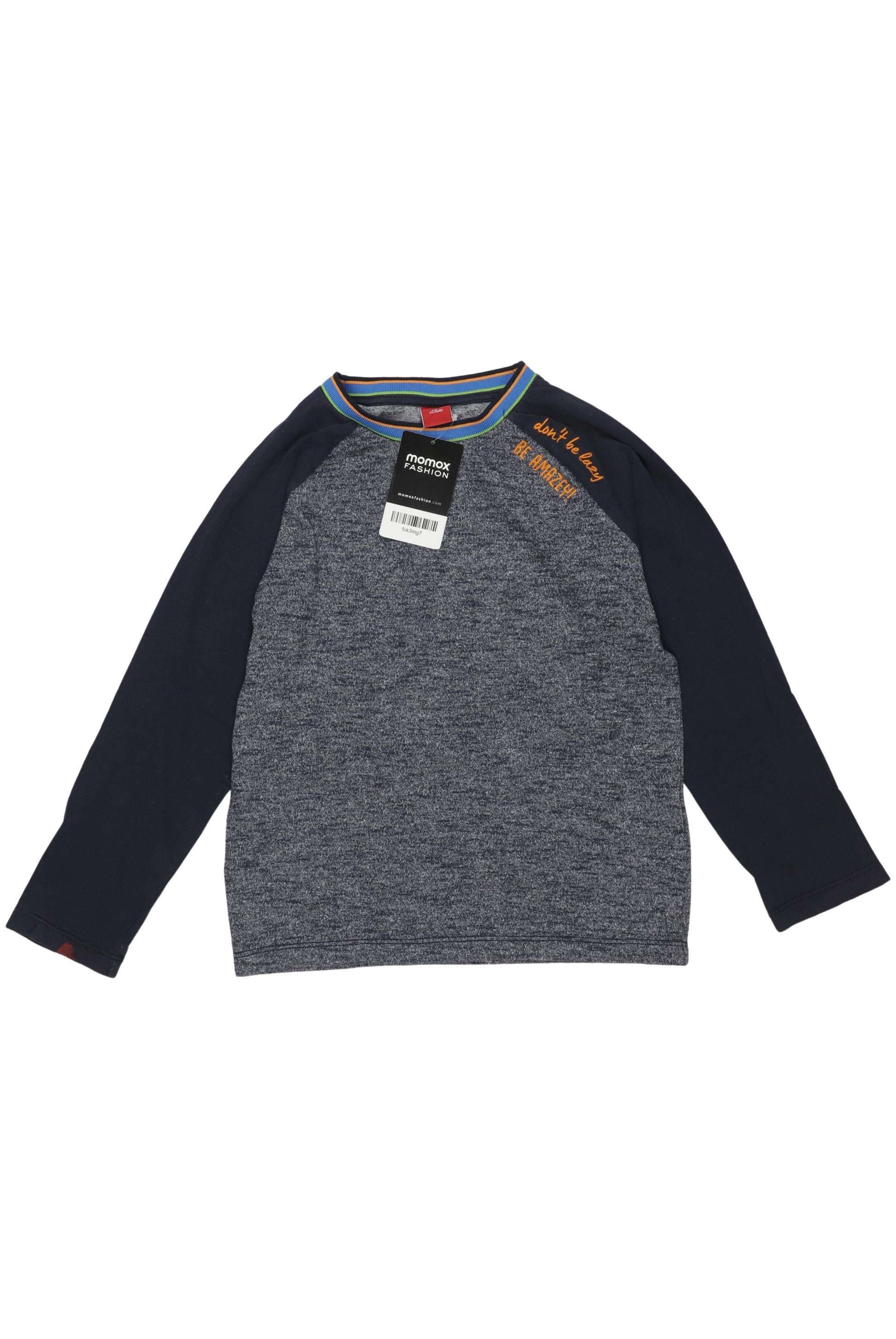 

s.Oliver Jungen Langarmshirt, marineblau, Gr. 128