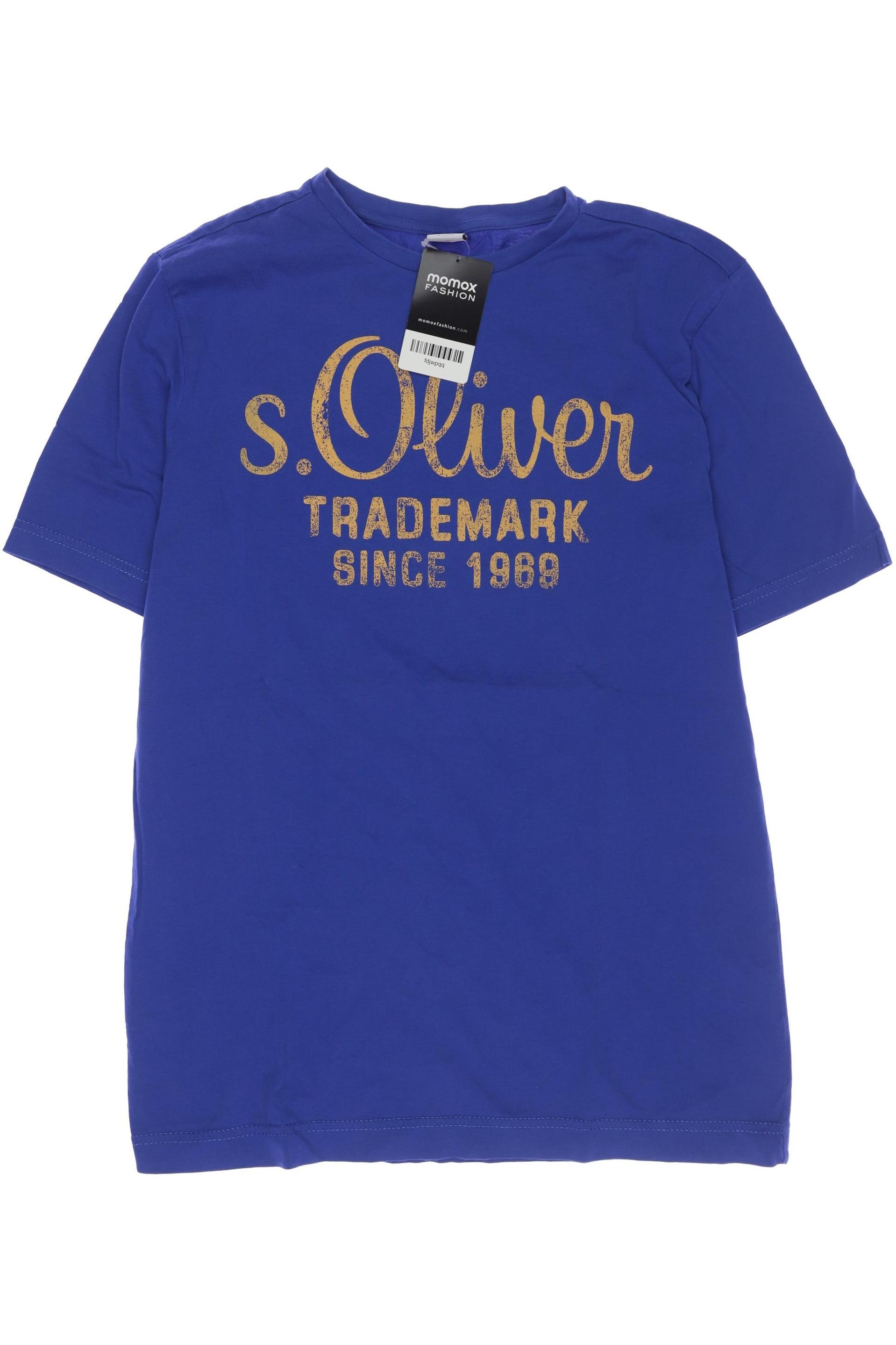 

s.Oliver Herren T-Shirt, blau, Gr. 176