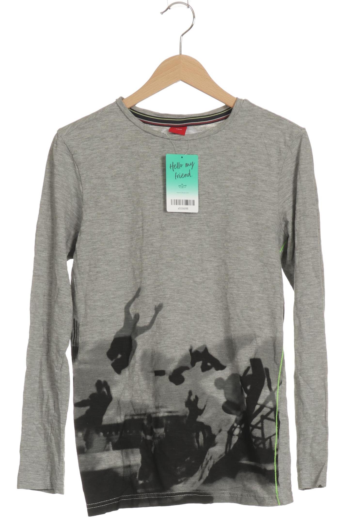 

s.Oliver Herren Langarmshirt, grau, Gr. 164