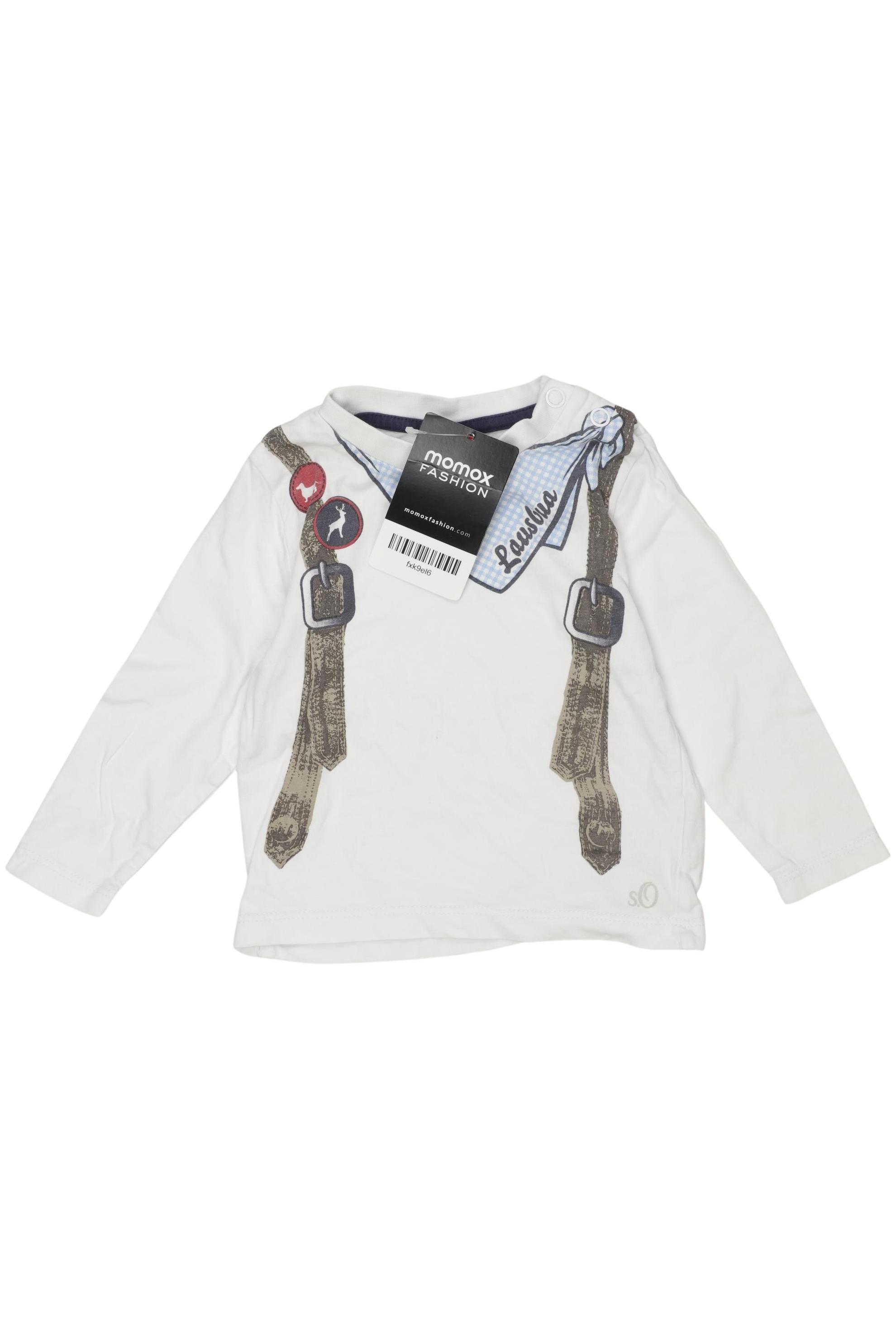 

s.Oliver Jungen Langarmshirt, weiß, Gr. 68