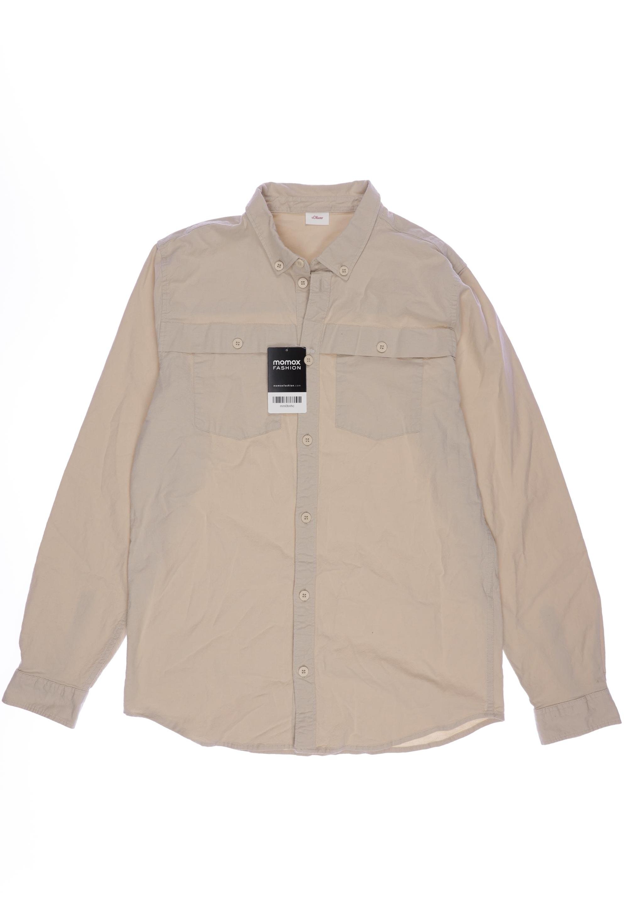 

s.Oliver Herren Hemd, beige, Gr. 176