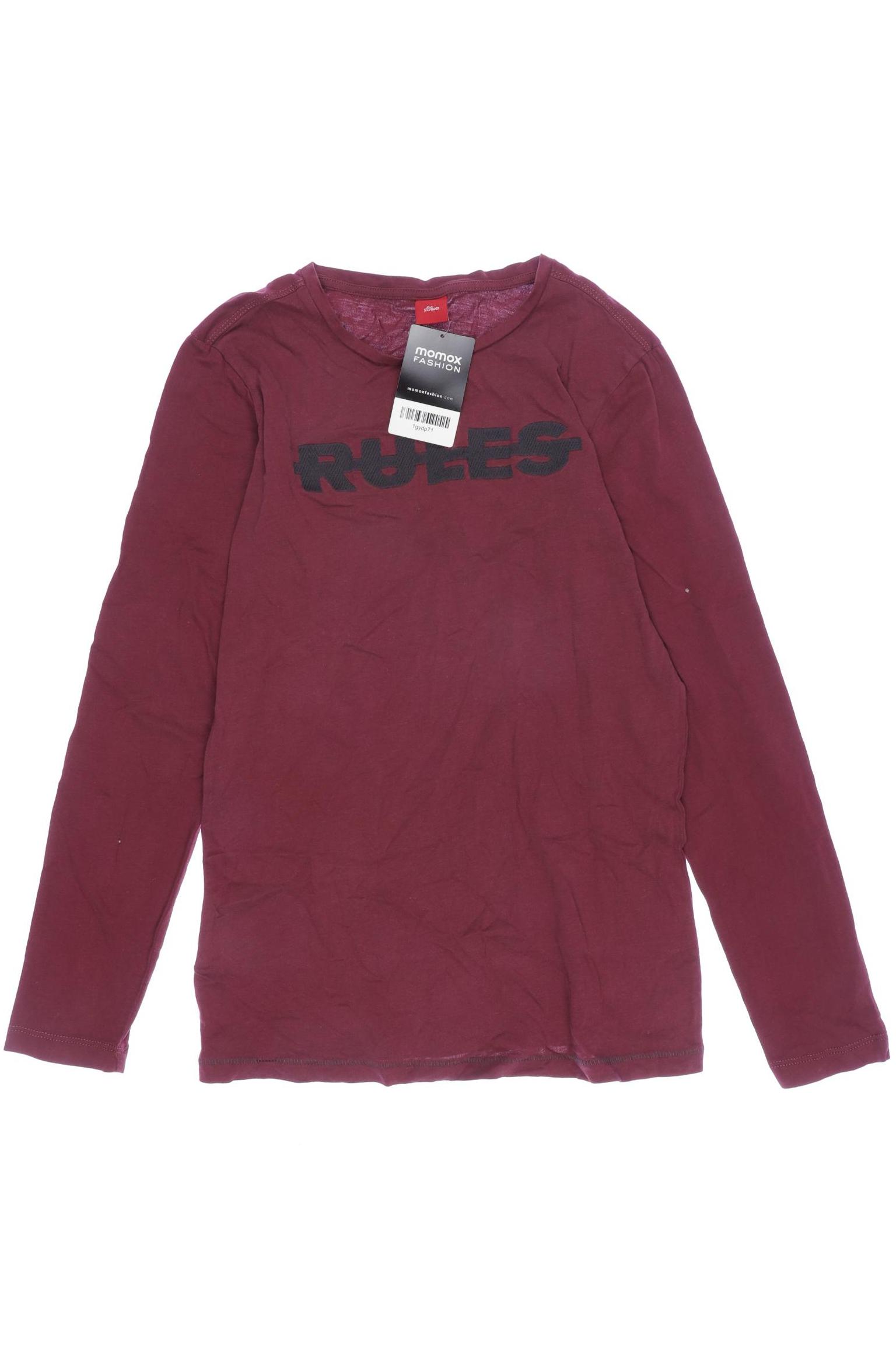 

s.Oliver Jungen Langarmshirt, bordeaux, Gr. 164