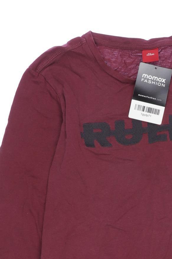 Thumbnail - s.Oliver Jungen Langarmshirt, bordeaux, Gr. 164