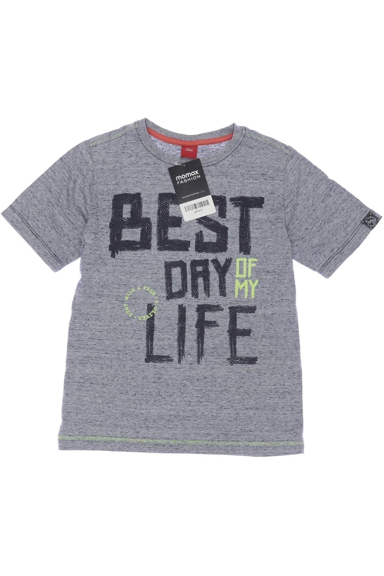 

s.Oliver Herren T-Shirt, grau, Gr. 128